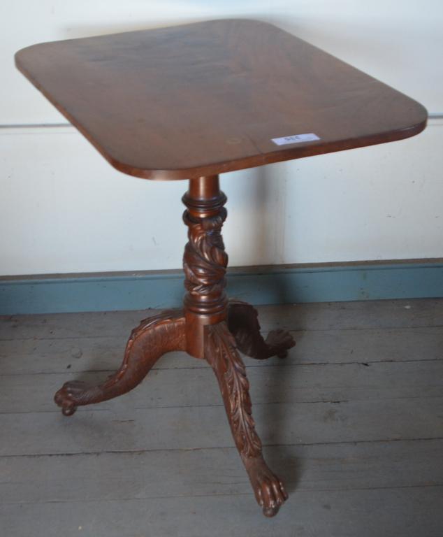 19th Century Mahogany Tilt Top Table (1 of 4)