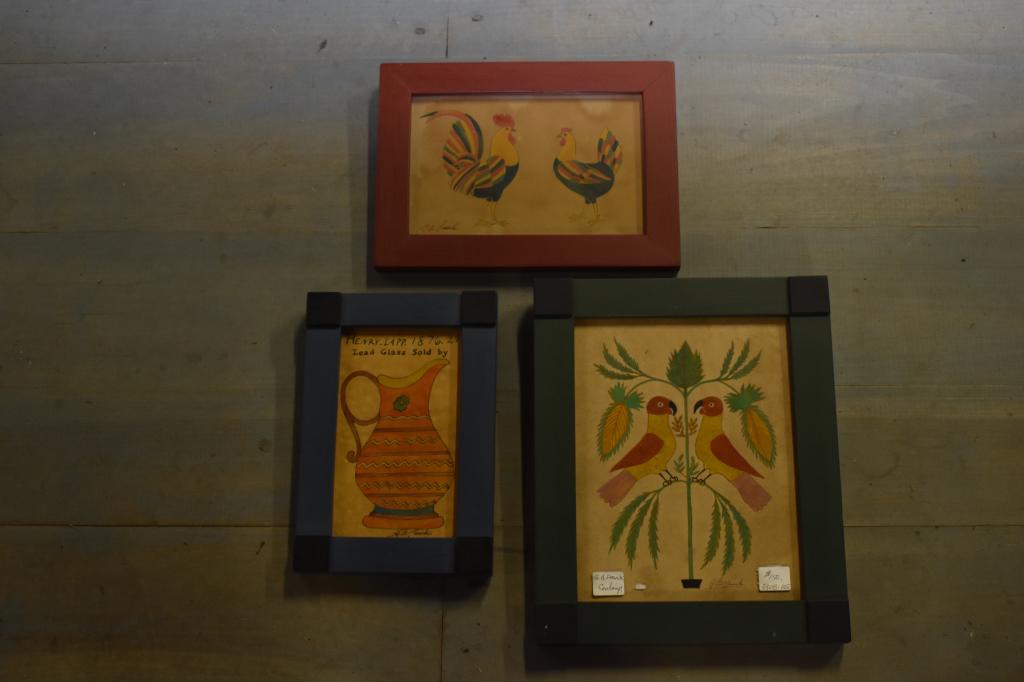 (3) Garnett G.B. French Contemporary Watercolors (1 of 1)