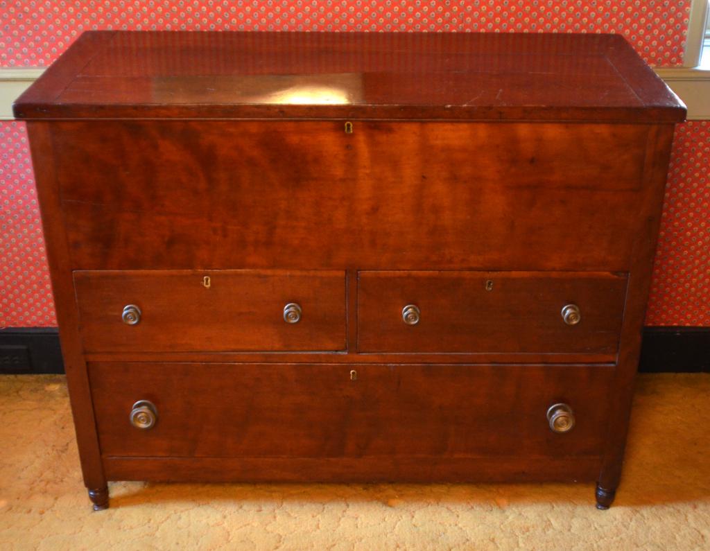 19th Century Sheraton  Mixed Wood Blanket Chest (1 of 6)