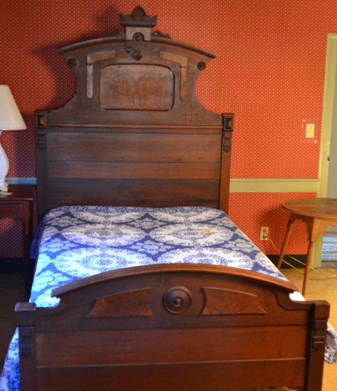 Walnut And Mixed Wood Victorian High Back Bed (1 of 5)
