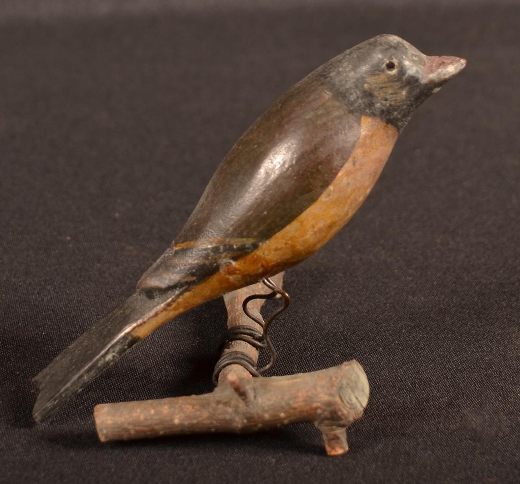 Antique Wood Craving Of Bird - Swallow (1 of 3)