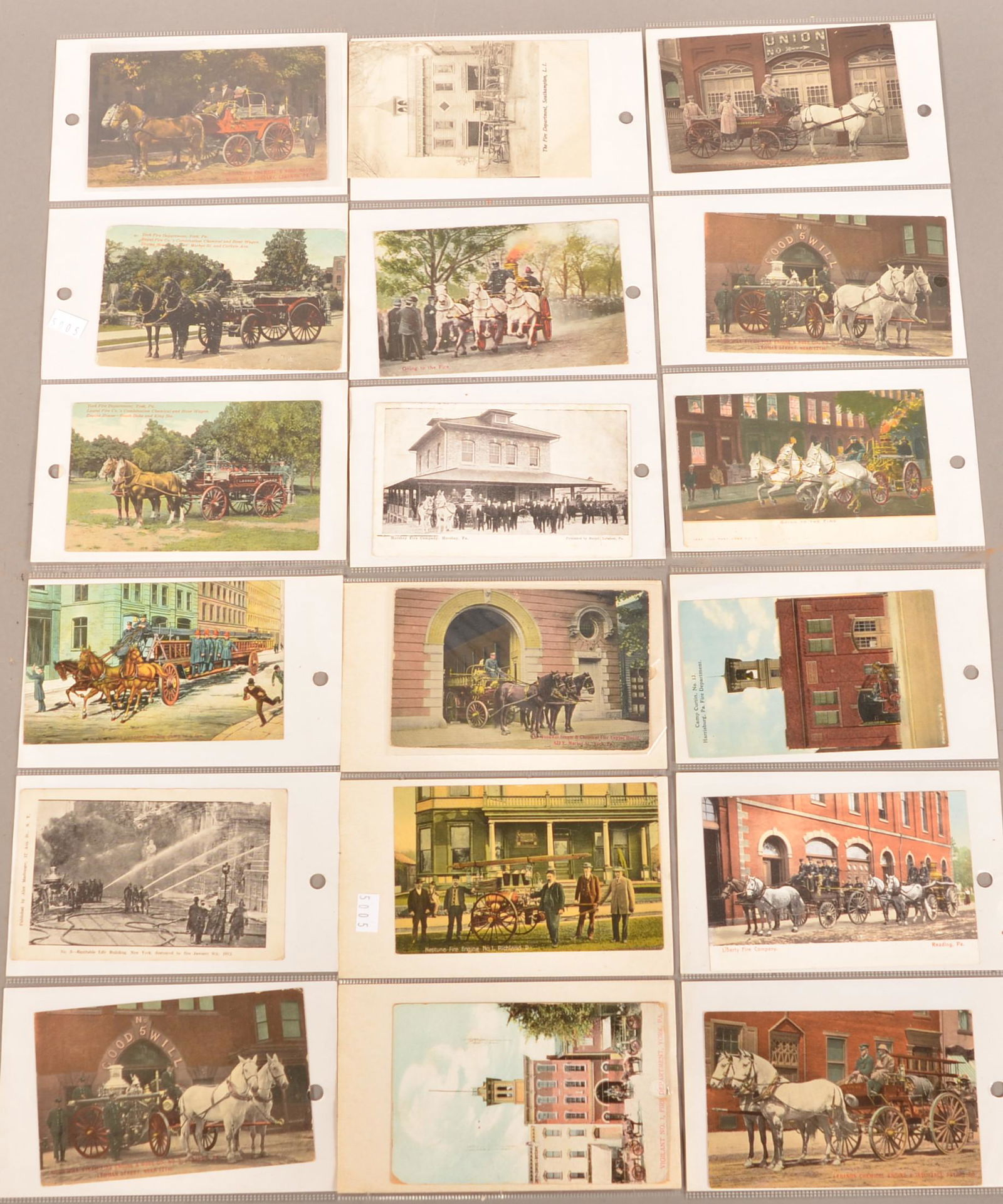 Early Postcards of Fire Companies + Lancaster cdv (1 of 2)
