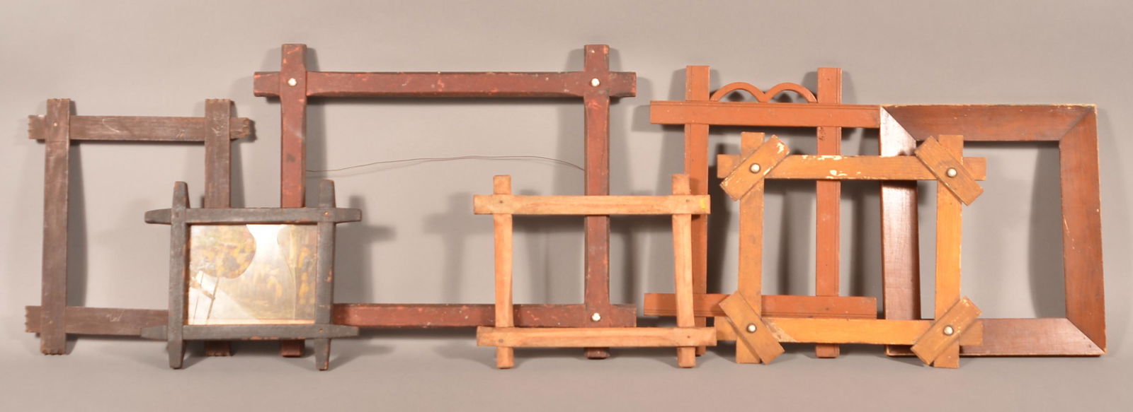 Seven Various Antique Picture Frames. (1 of 3)