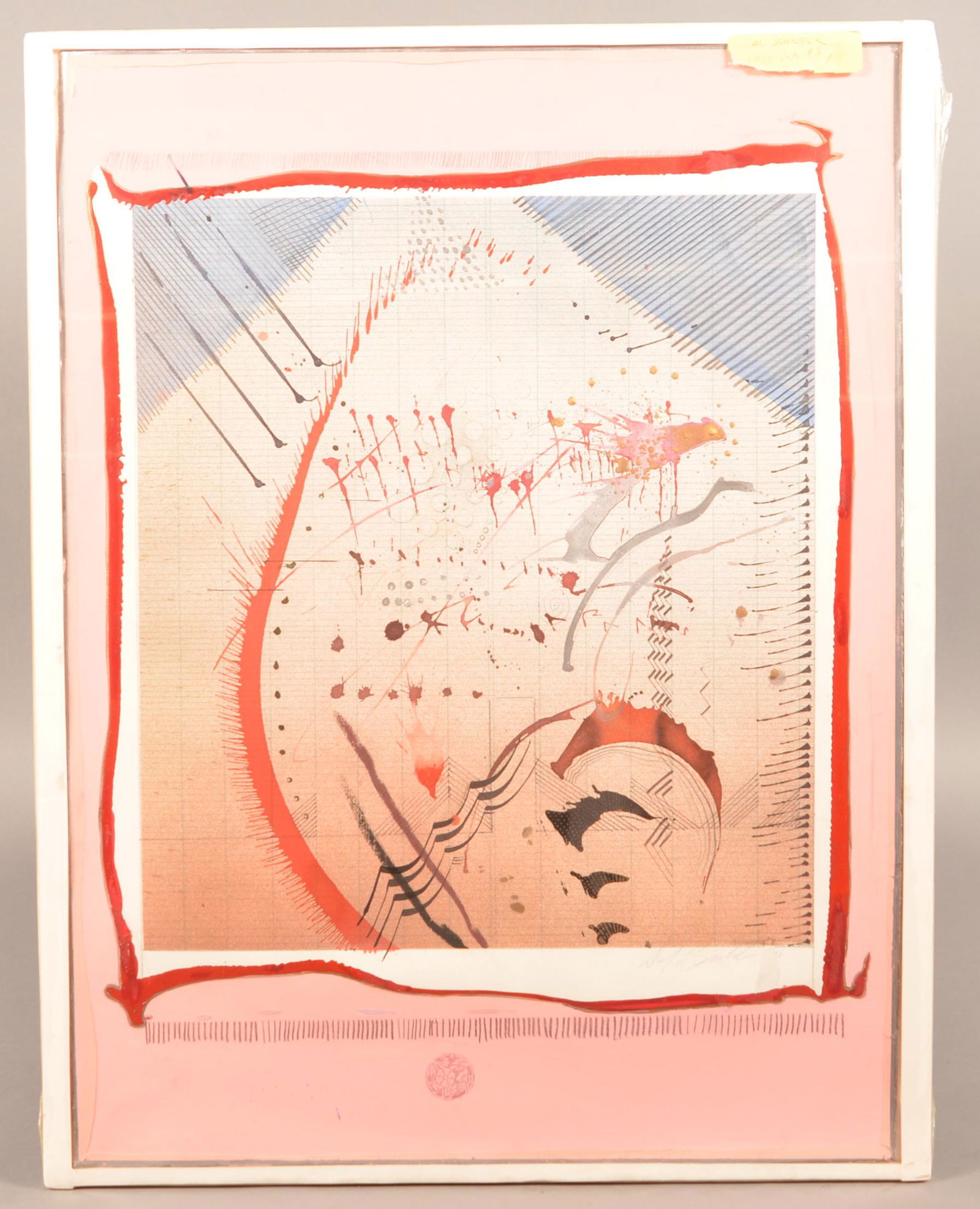 David Brumbach 1986 Abstract Watercolor on Paper. (1 of 2)