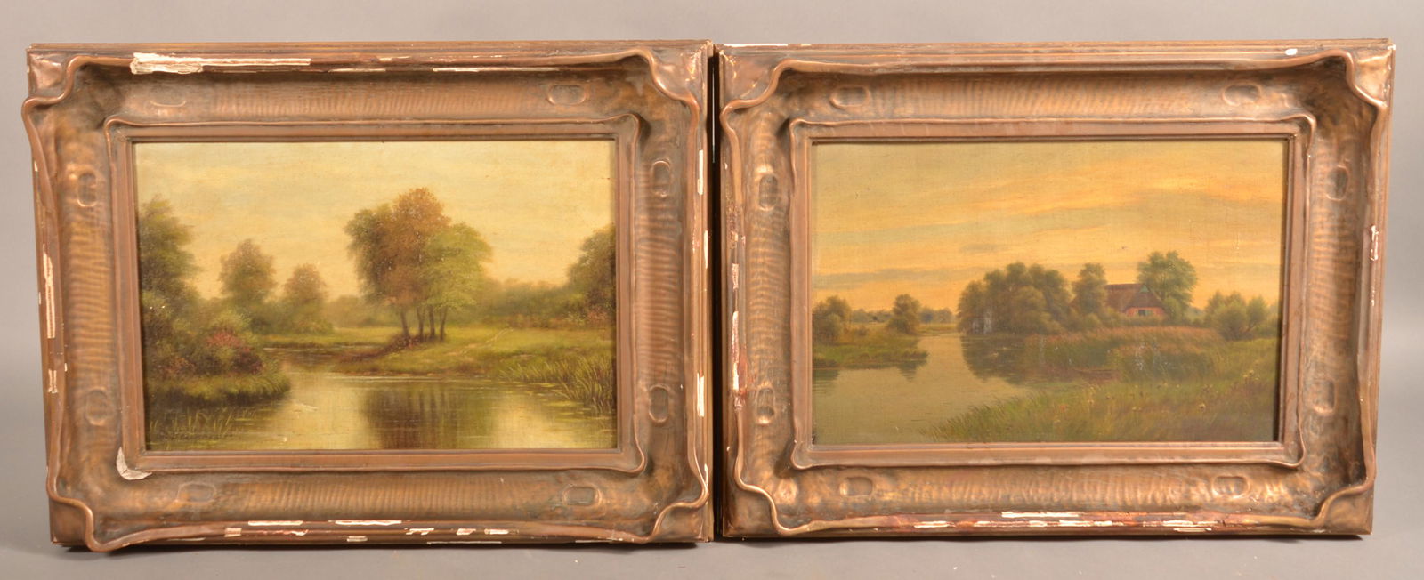 Two Fritz Steinhauer Oil on Canvas Landscape Paintings. (1 of 6)