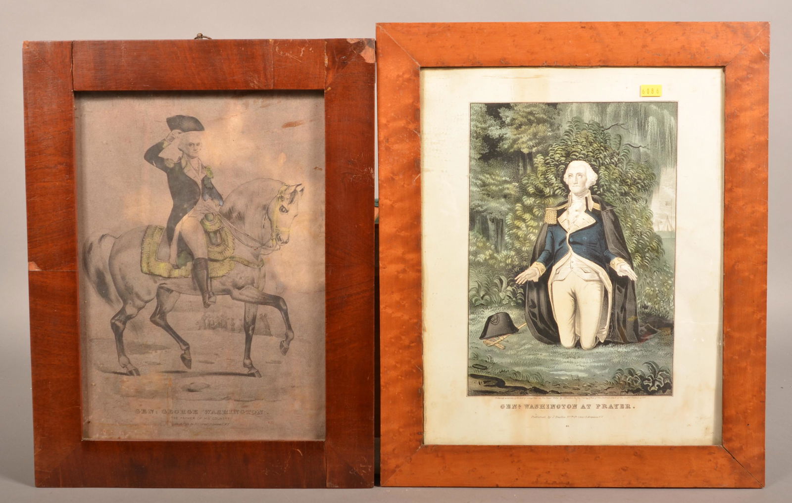 Two 19th Century George Washington Color Lithographs. (1 of 2)