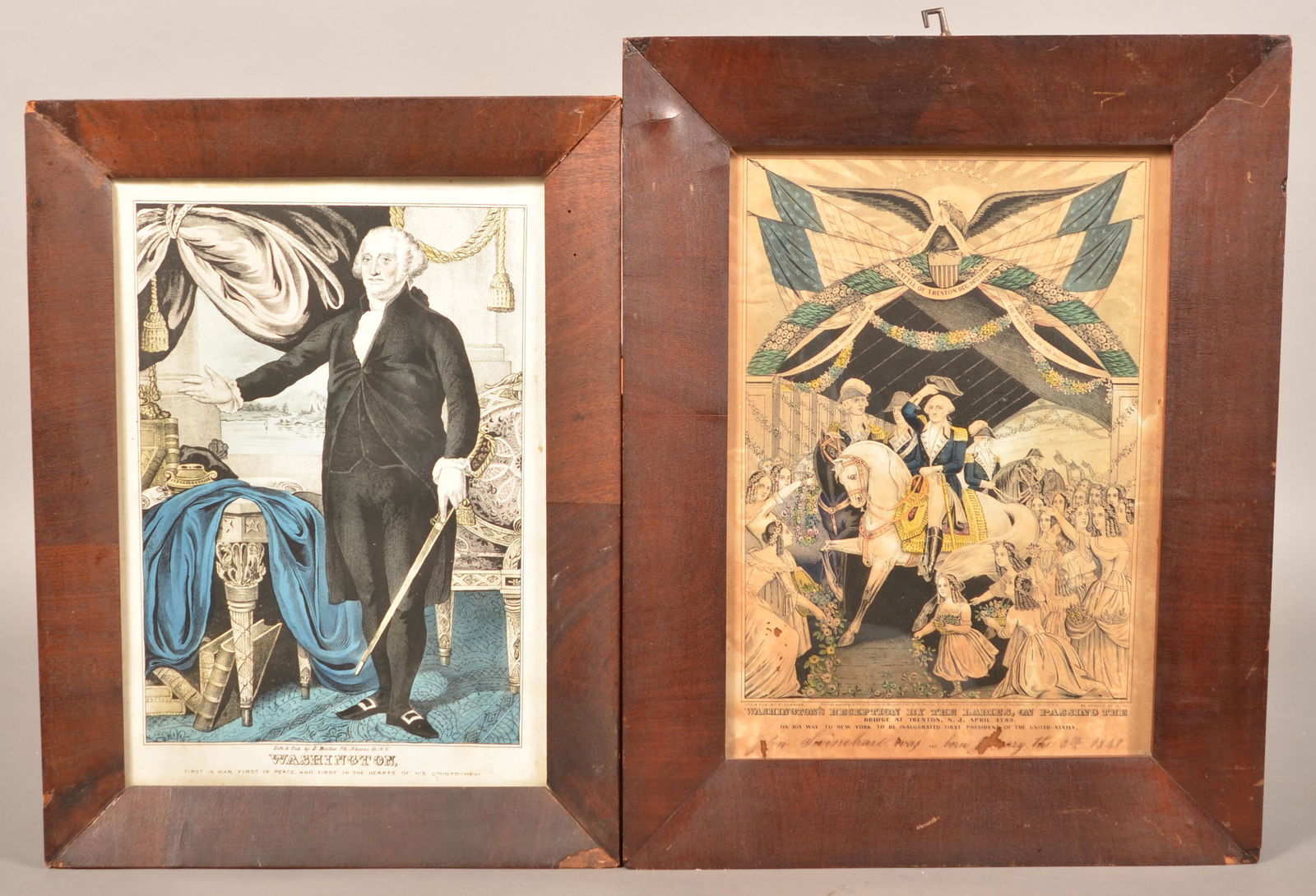 Two 19th Century George Washington Color Lithographs. (1 of 2)