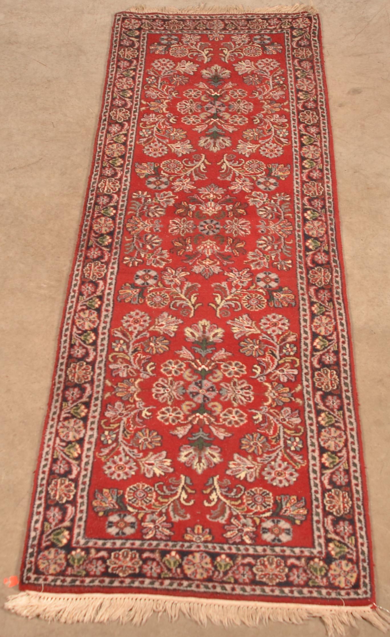 Vintage Floral Pattern Oriental Wool Runner. (1 of 5)