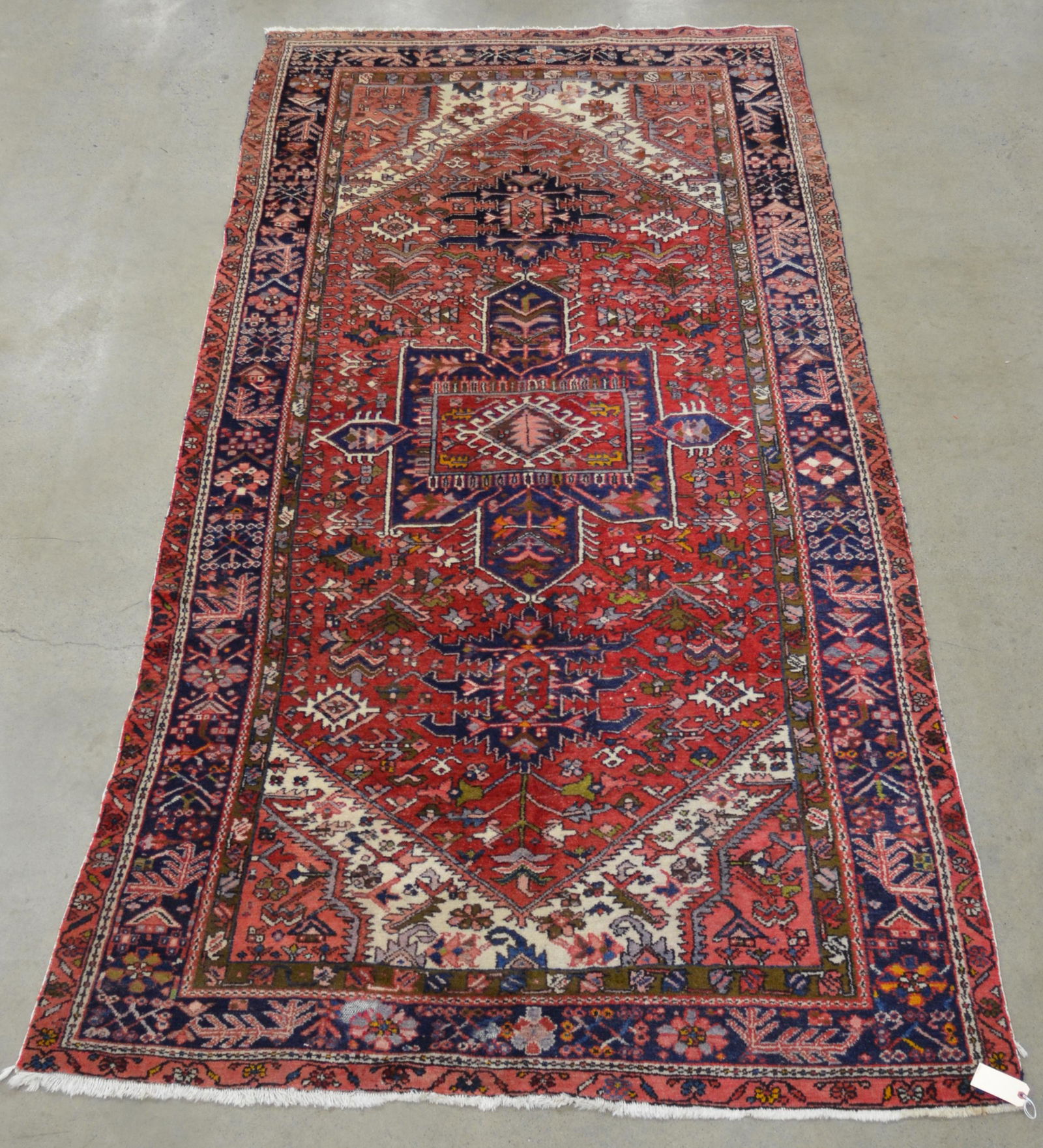 Antique/Vintage Oriental Geometric Pattern Area Rug. (1 of 10)