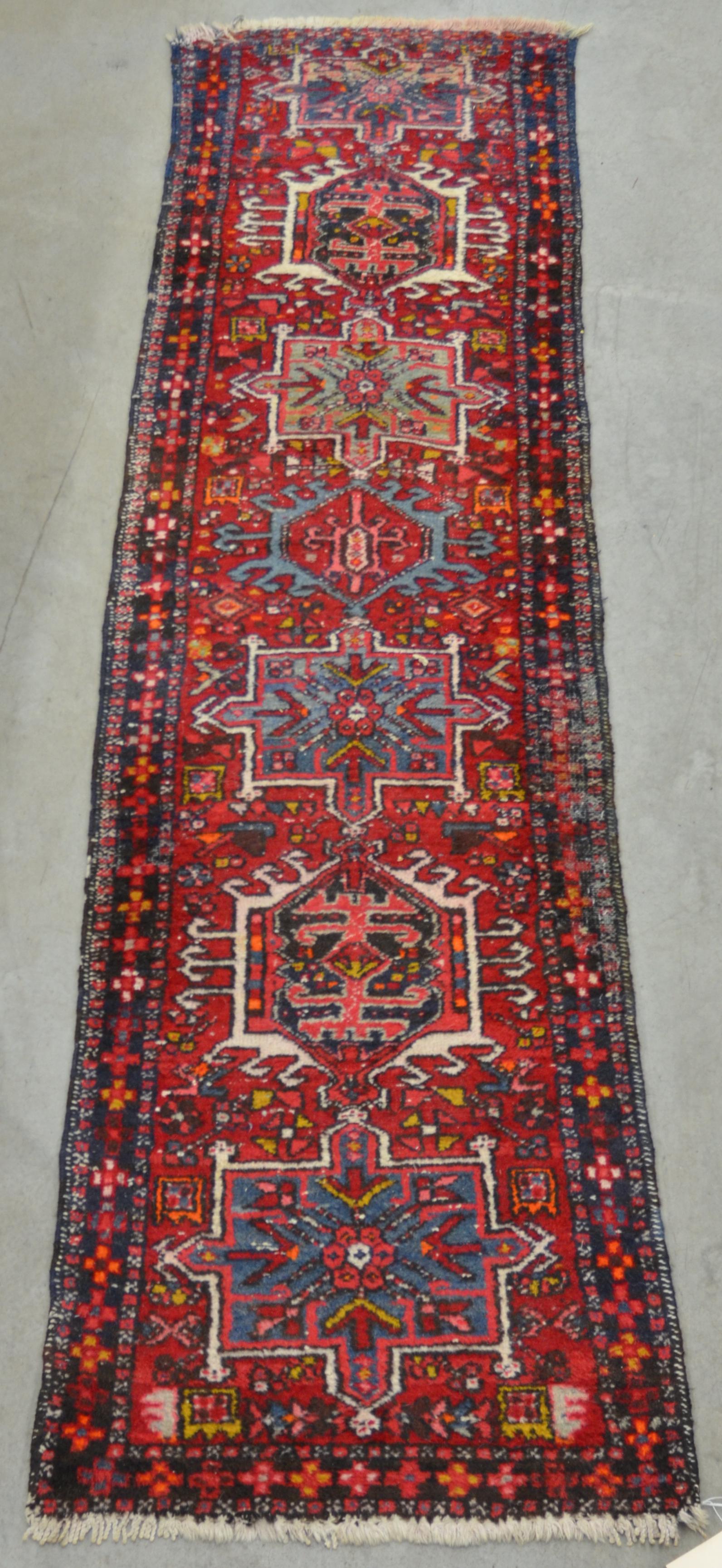 Antique/Vintage Oriental Geometric Pattern Runner. (1 of 9)