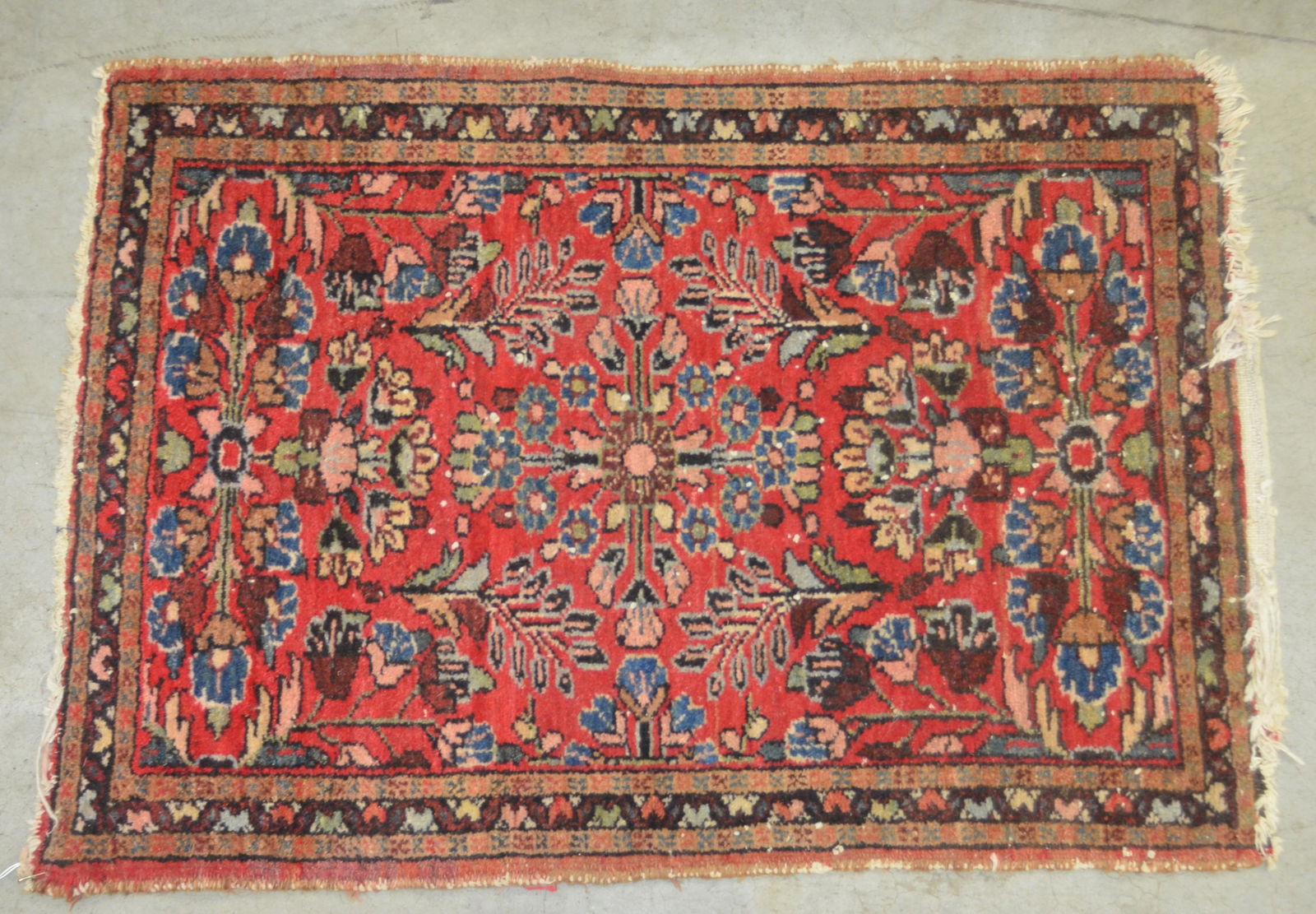 Antique/Vintage Oriental Floral Pattern Area Rug. (1 of 4)