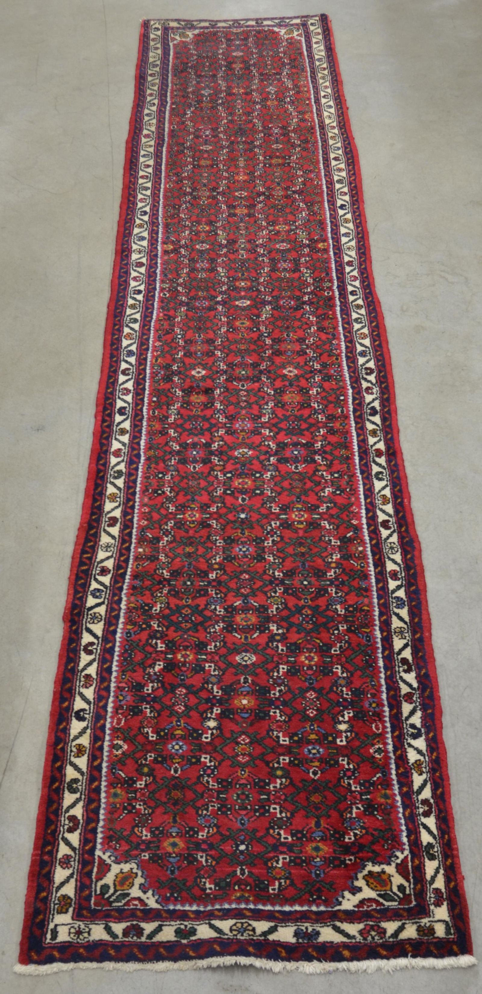 Vintage Oriental Geometric/Floral Pattern Runner. (1 of 7)
