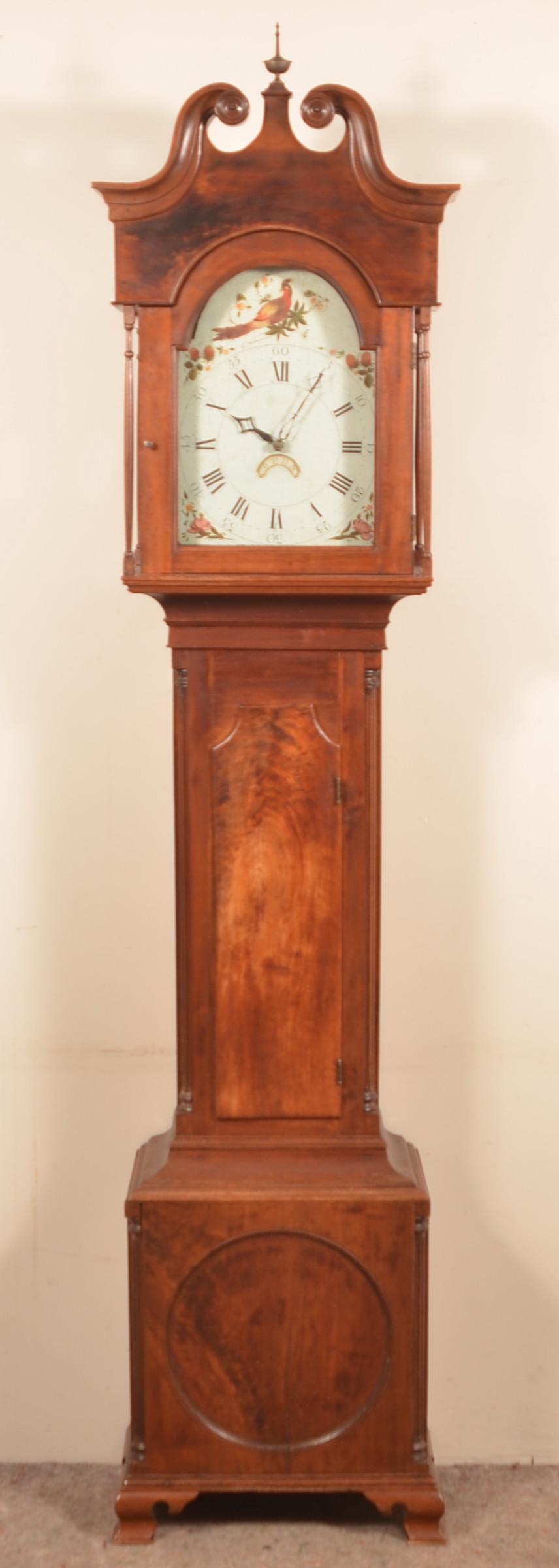 Pennsylvania Chippendale Walnut Tall Case Clock. (1 of 8)