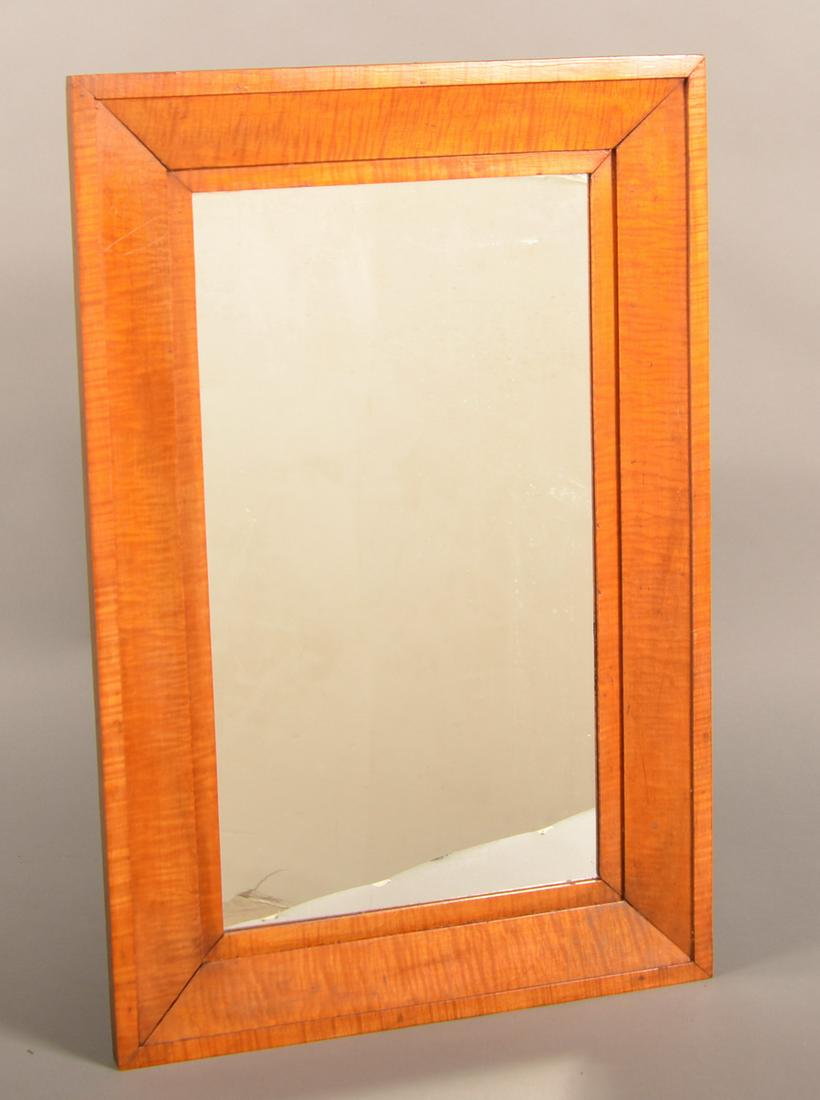 American Federal Tiger Maple Molded Frame Mirror. (1 of 3)