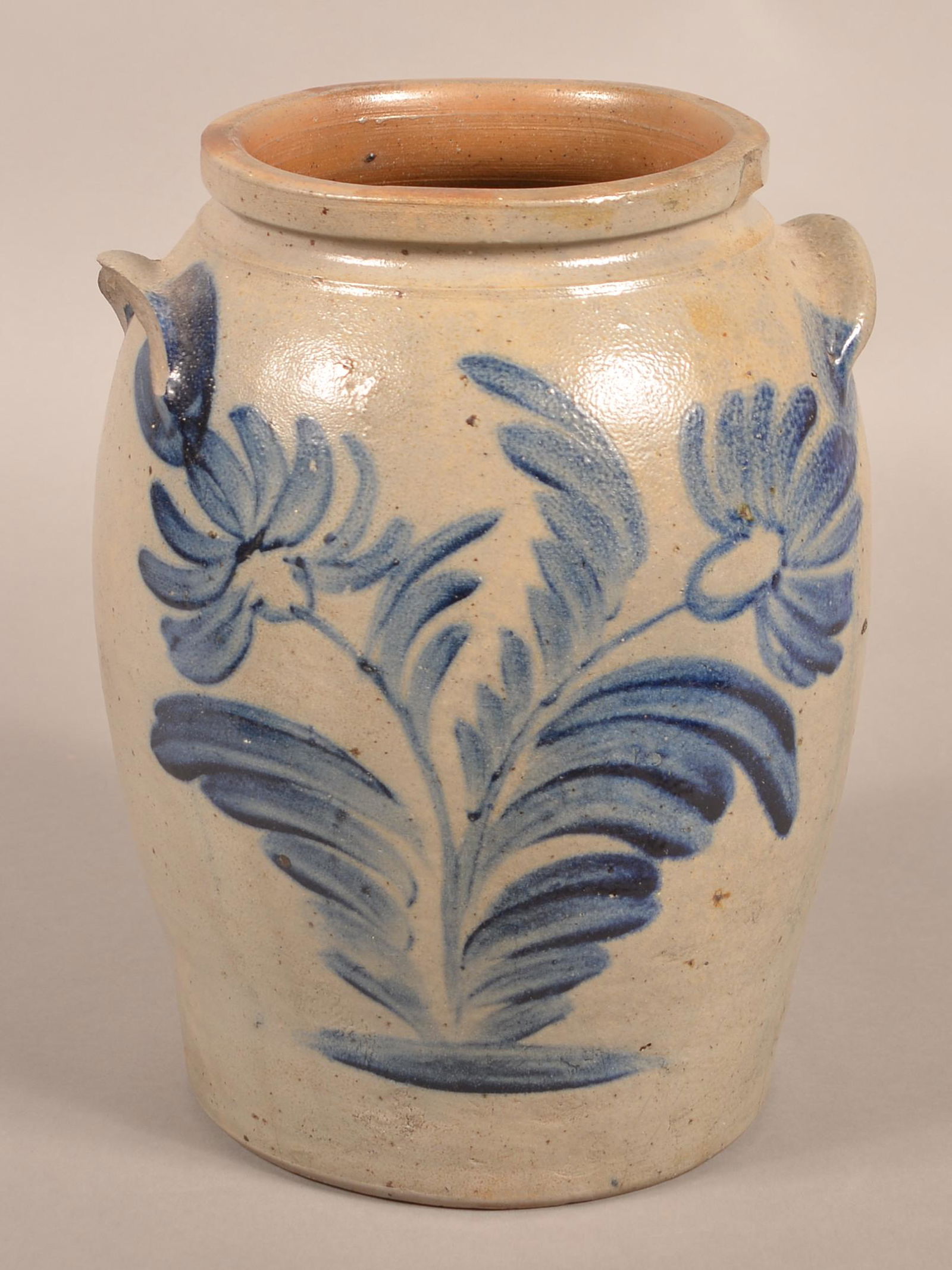 Unsigned 19th Century Two Gallon Stoneware Crock. (1 of 4)