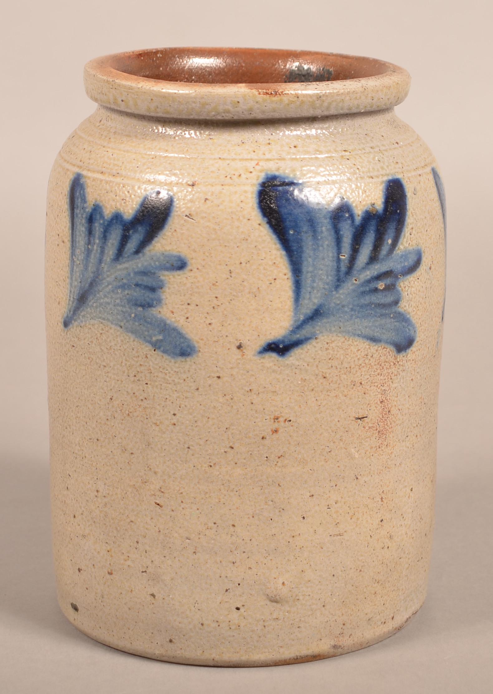 Unsigned 19th Century One Gallon Stoneware Jar. (1 of 3)