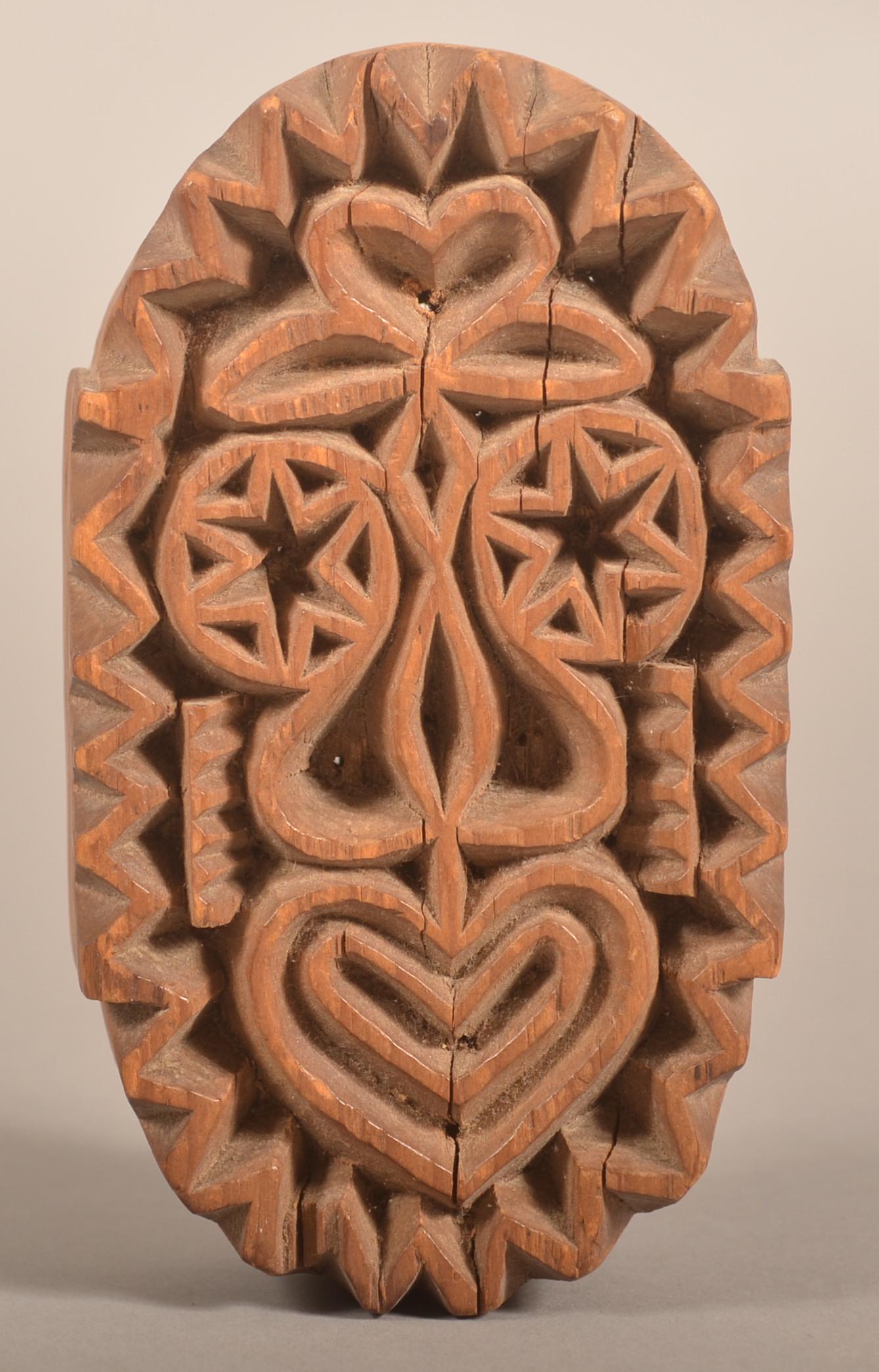 Heart-Floral Shouldered Semi-Oval Butter Print. (1 of 5)