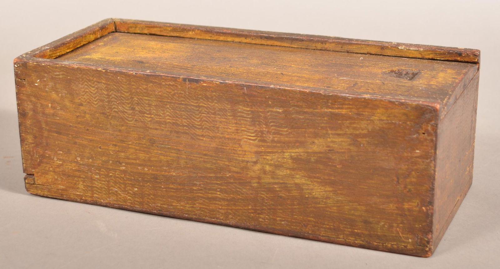 PA 19th Century Softwood Slide-Lid Candle Box. (1 of 6)