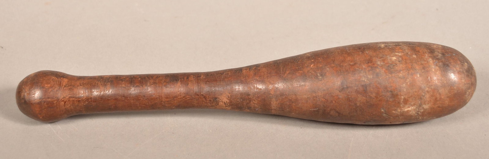 Antique Burl Maple Club or Exercise Pin.: Antique Burl Maple Club or Exercise Pin. 11"l. Condition: Good with wear.