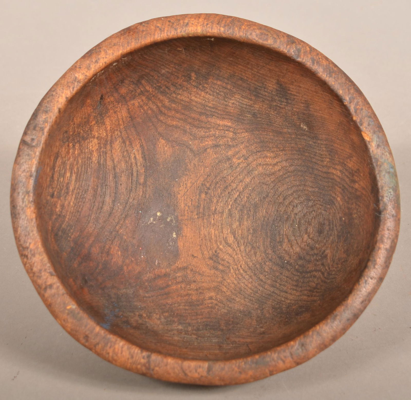 Antique American Burlwood Bowl. (1 of 4)
