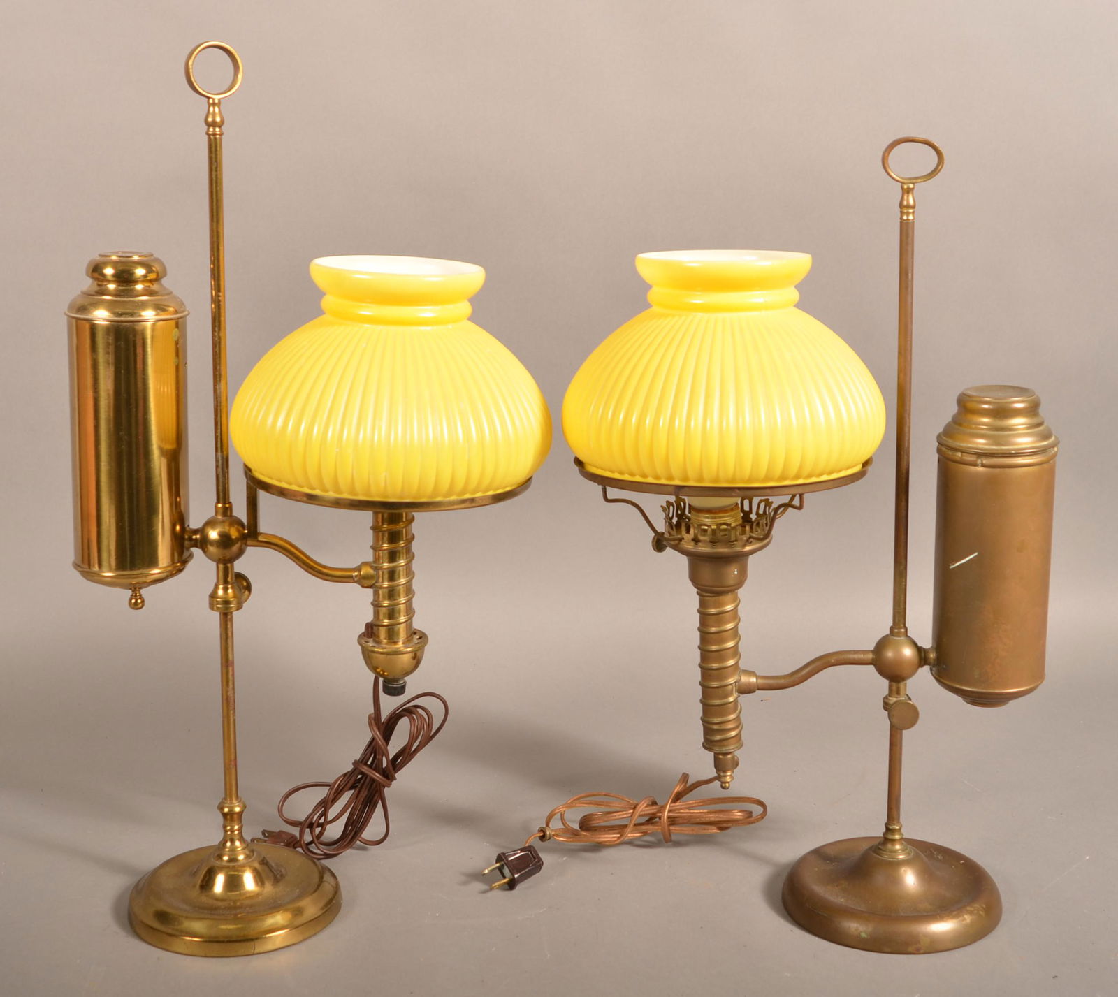 Two Various Antique Student Lamps. (1 of 3)
