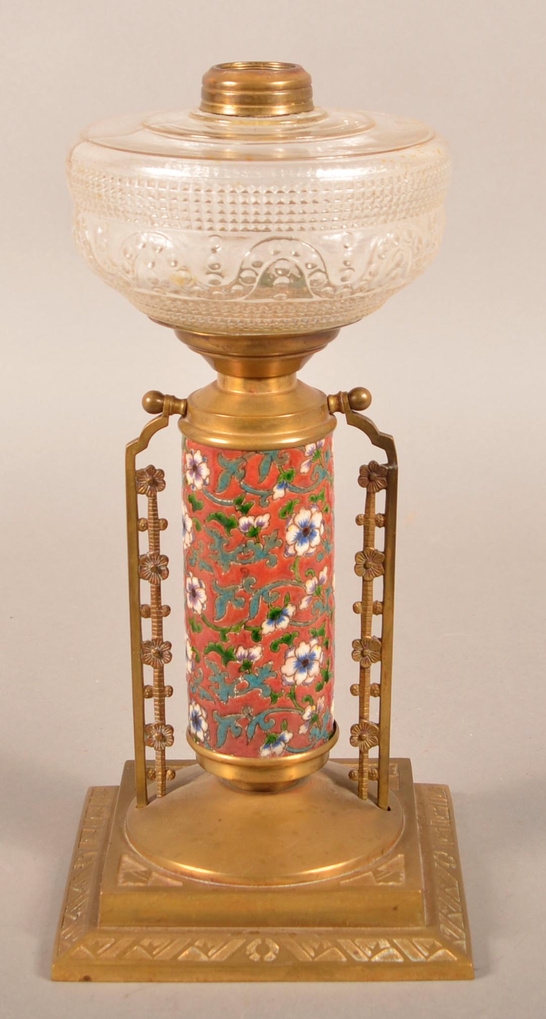 American Victorian Orientalism Movement Fluid Lamp. (1 of 5)