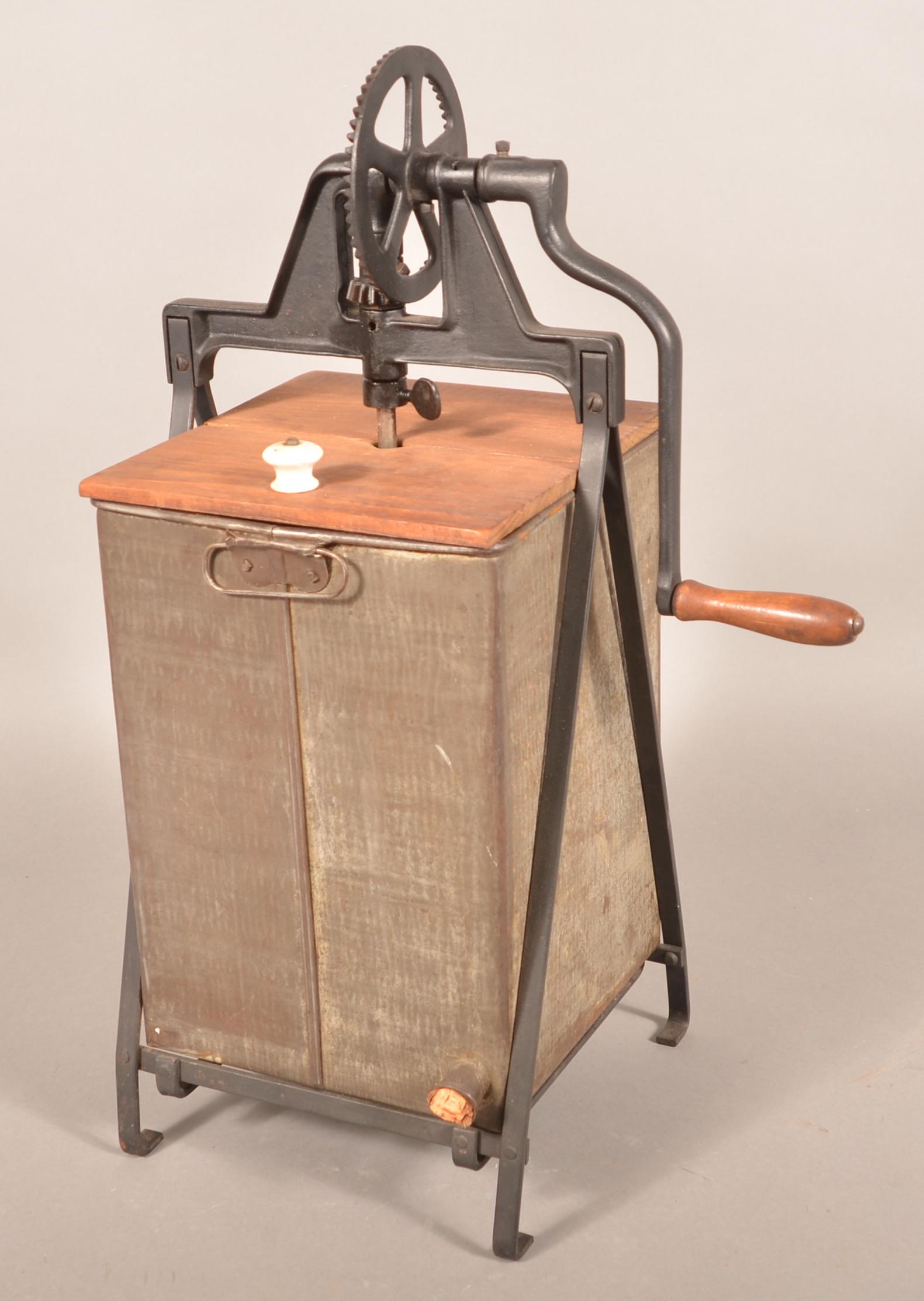 Antique Crank-Action Butter Churn. (1 of 2)