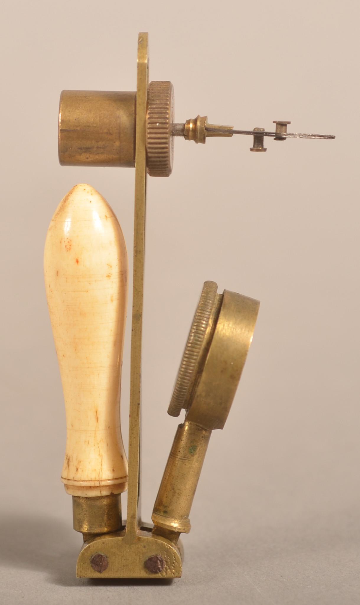 Antique Adjustable Brass Watchmakers/Jewelers Vice. (1 of 4)