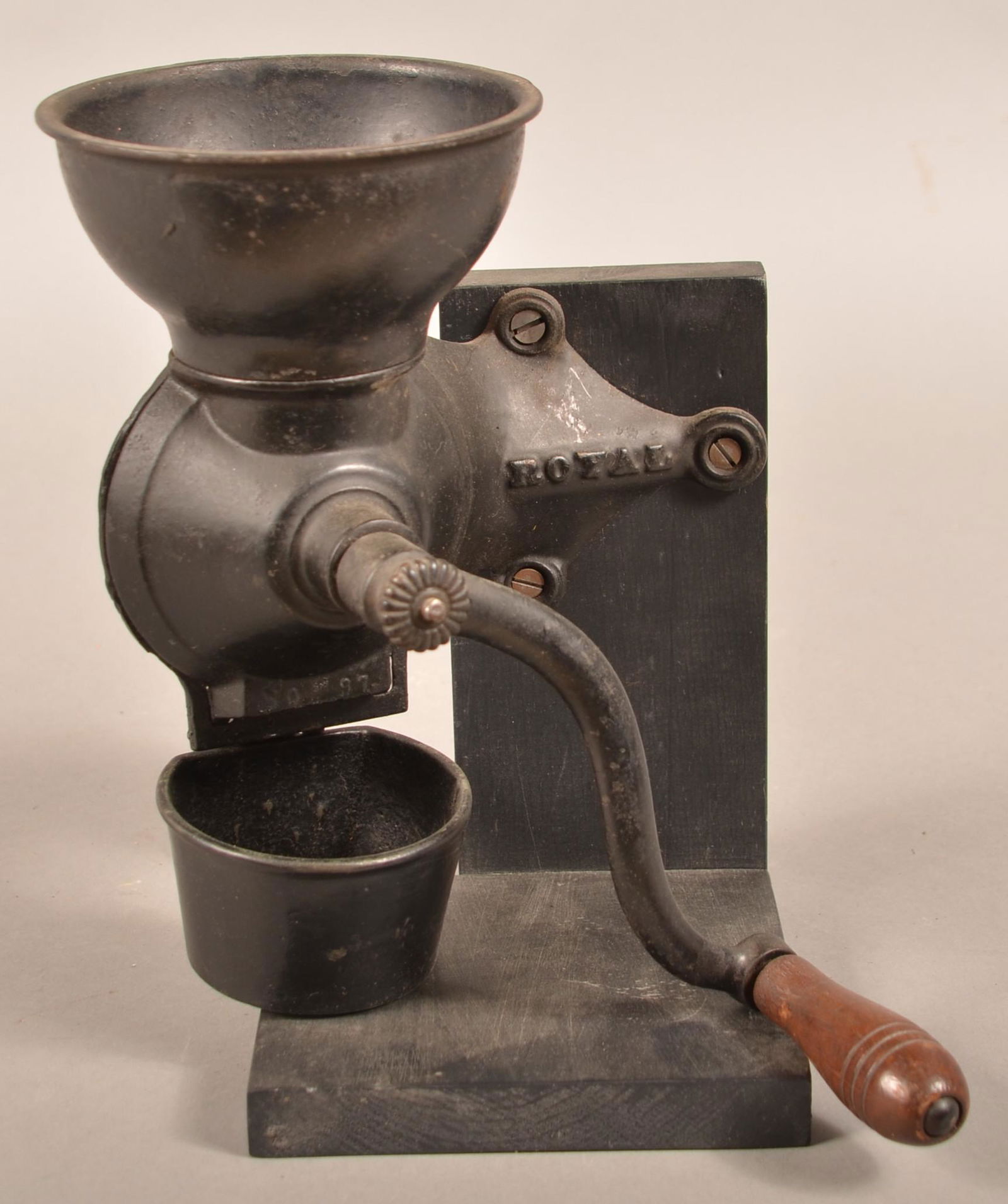 Arcade "Royal" No. 97 Cast Iron Wall Mount Coffee Mill. (1 of 3)