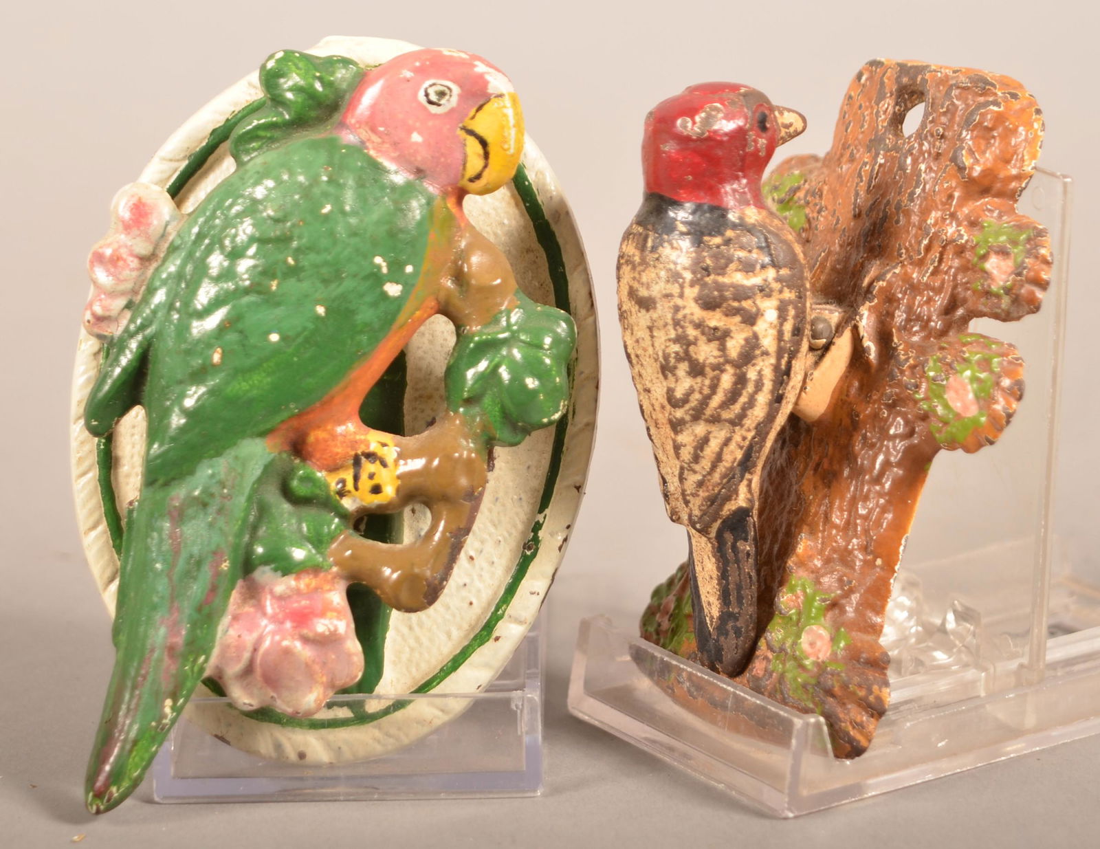 Two Hubley Painted Cast Iron Door Knockers. (1 of 3)