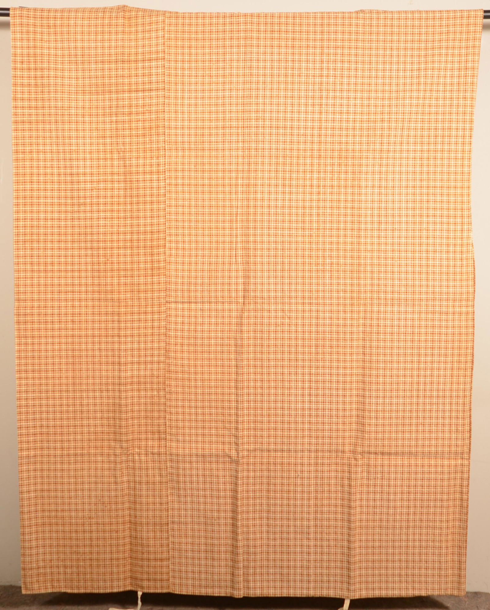 Homespun Brown Check Mattress Cover. (1 of 3)