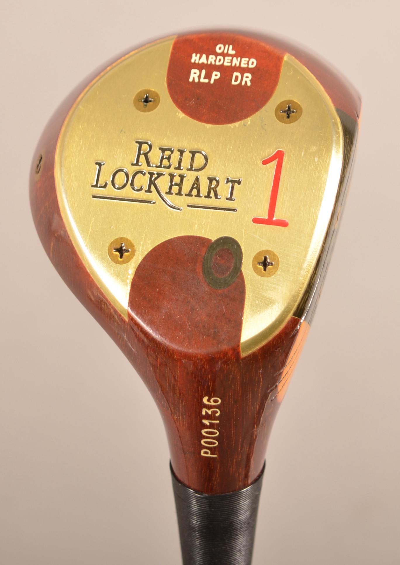 Reid Lockhart Golf RLP DR Persimmon Driver: Reid Lockhart Golf RLP DR Persimmon Driver. 44.5"l. Very good.