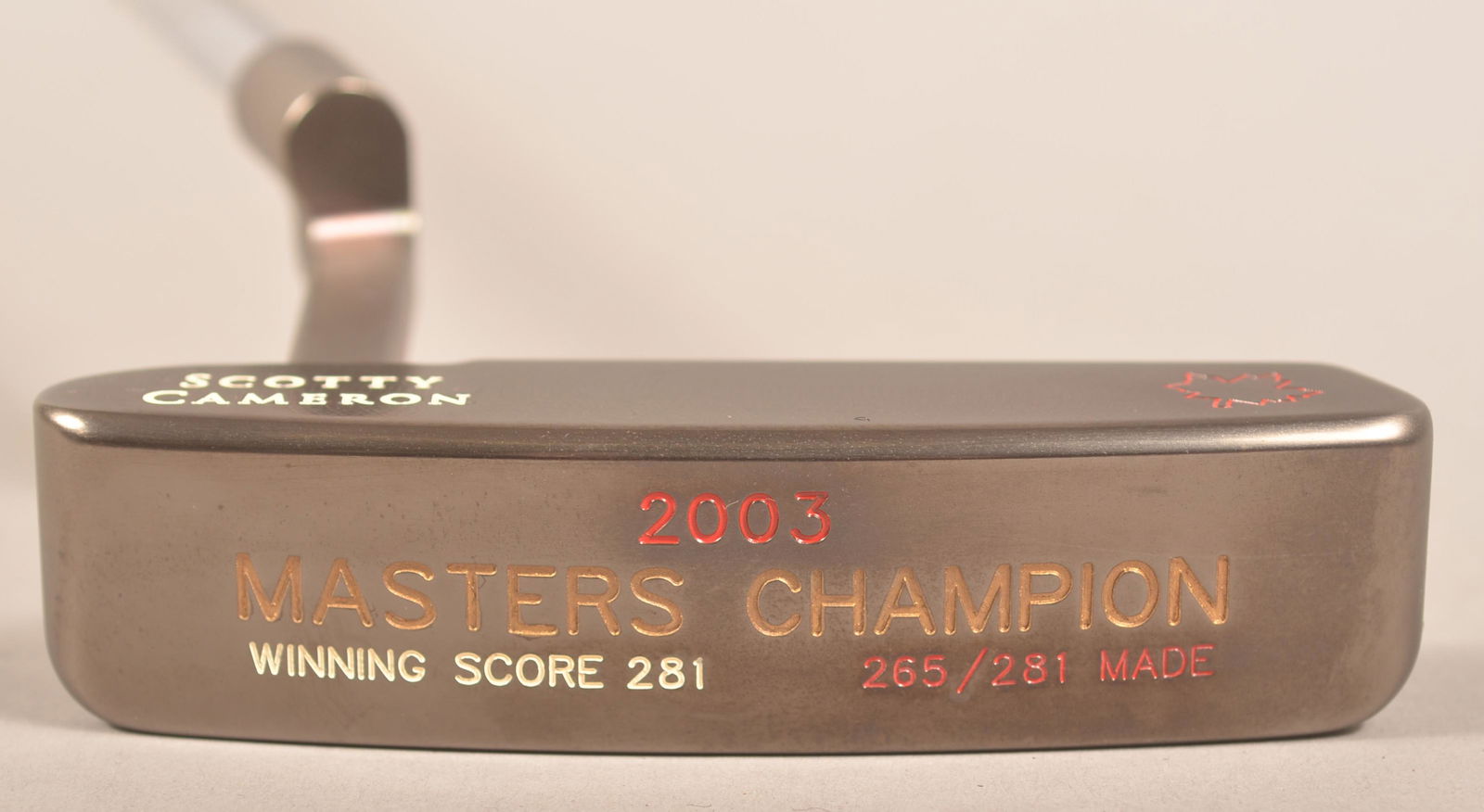 2003 Scotty Cameron Augusta Masters Mike Weir Putter (1 of 6)