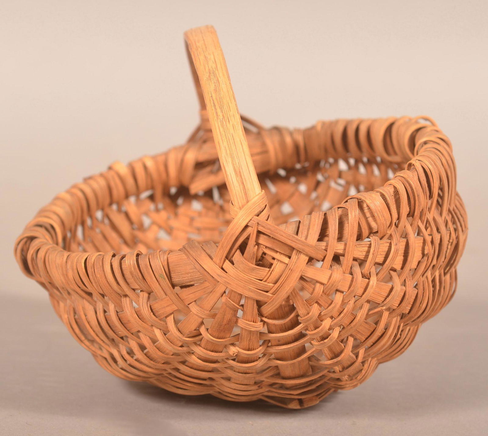 Antique Pennsylvania Woven Oak Splint Berry Basket (1 of 3)