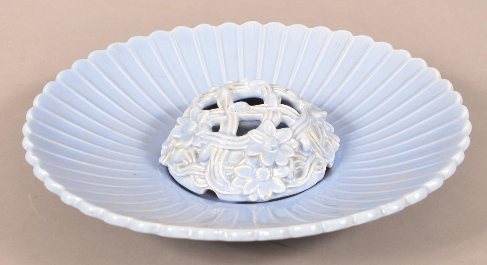 Unsigned Vintage Art Pottery Console Bowl (1 of 4)