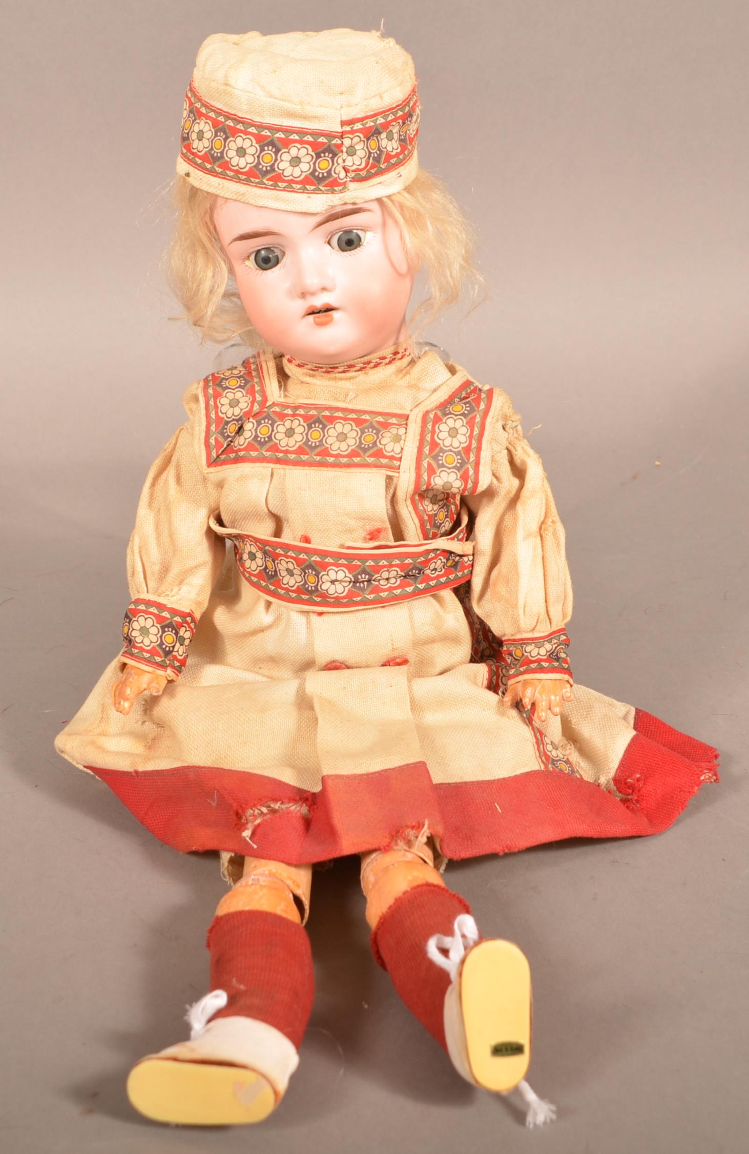 Antique German Bisque Head Girl Doll (1 of 5)
