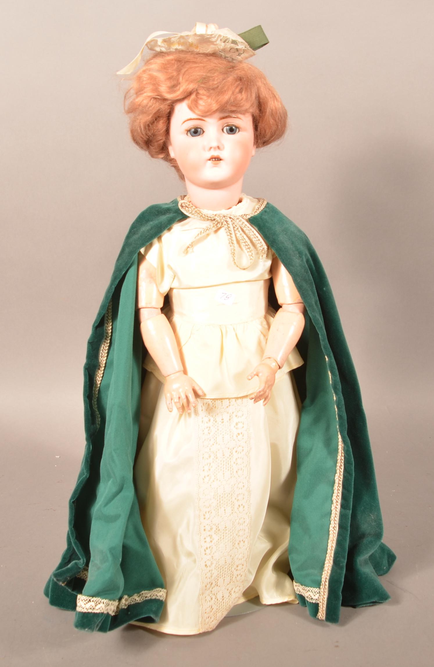 German Bisque Head Doll Signed Germany B.6. (1 of 5)