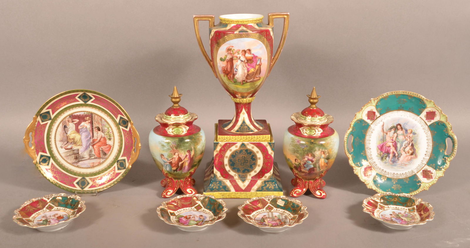 Lot of Austrian Figural Decorated Porcelain (1 of 4)