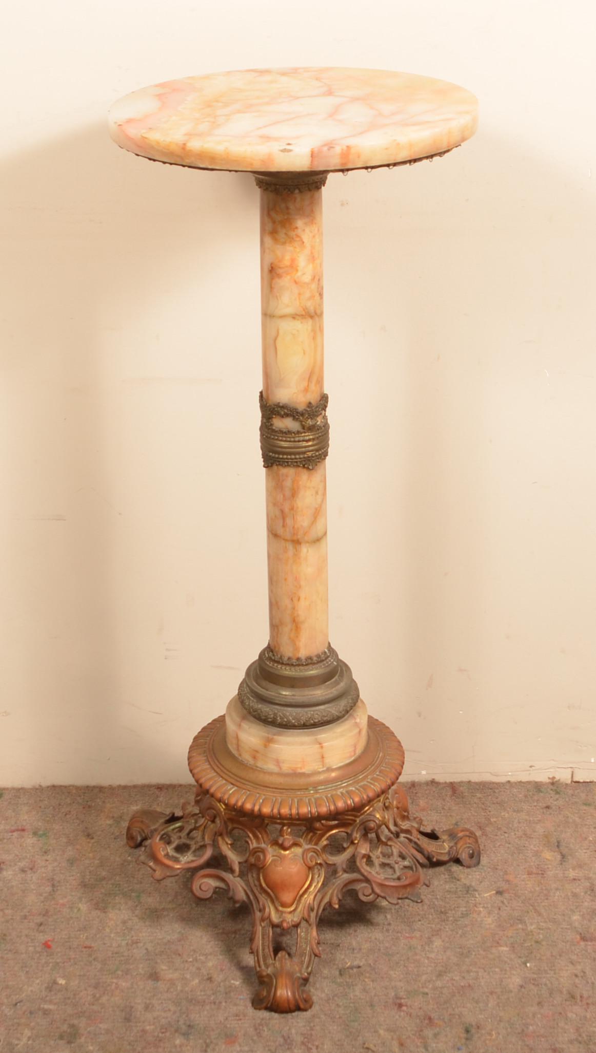 Victorian Marble Pedestal Stand (1 of 5)