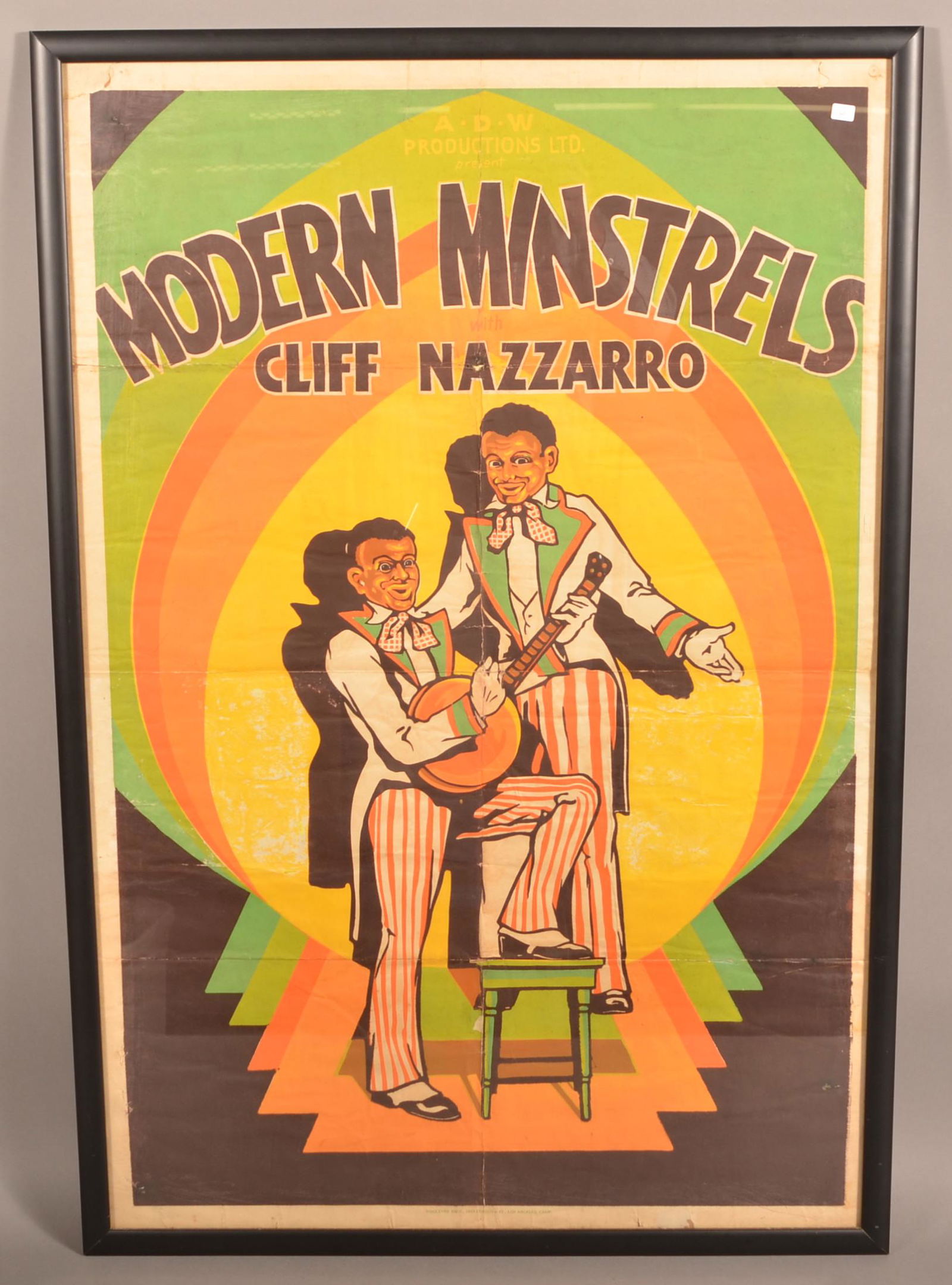 Vintage Black Americana "Modern Minstrels" Poster. (1 of 5)