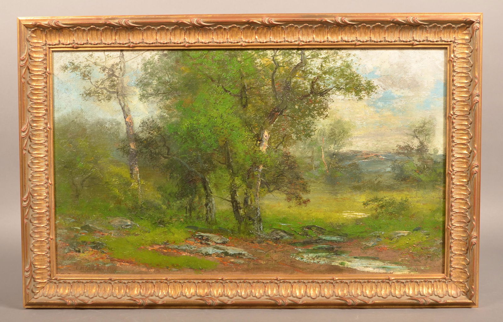 Christopher H. Shearer Summer Landscape Oil Painting. (1 of 4)