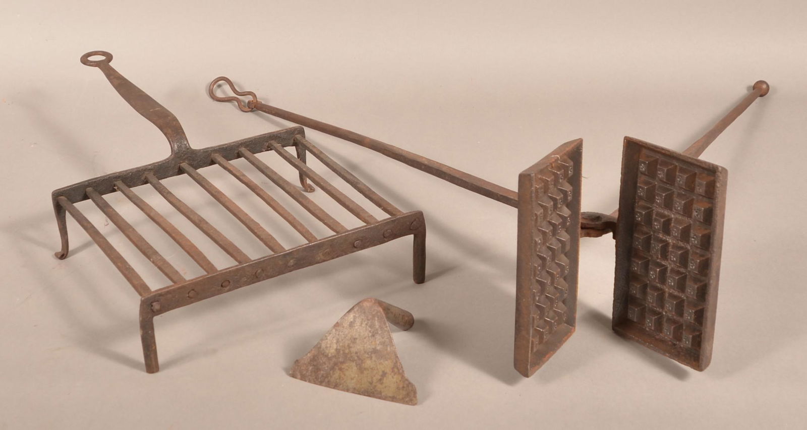 Three Pieces of 19th Century Wrought Iron. (1 of 2)