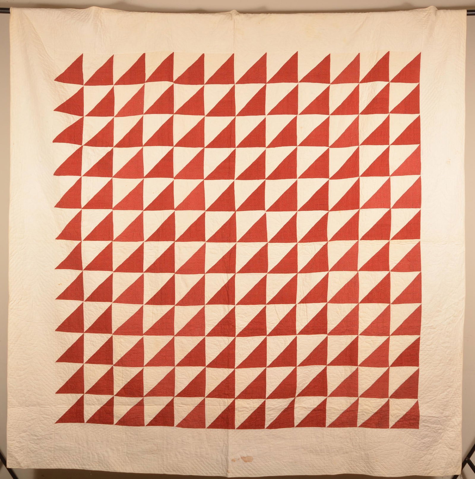 Antique Triangle/Geometric Pattern Patchwork Quilt. (1 of 5)
