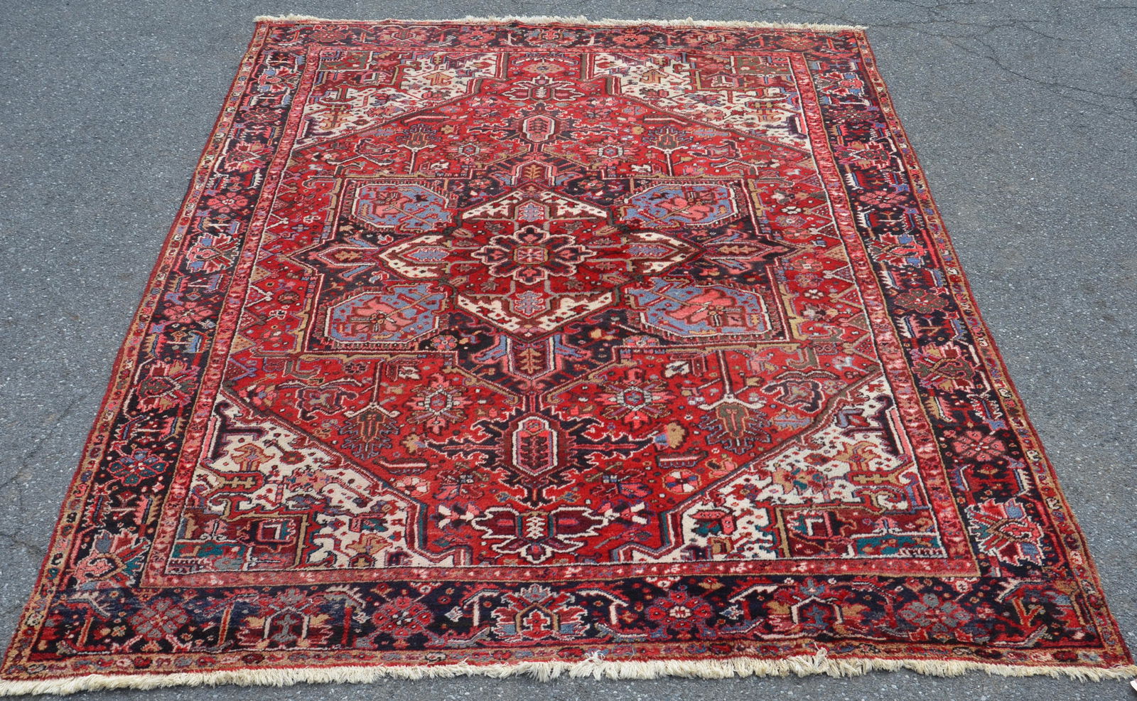 Vintage Geometric Pattern Oriental Room Size Rug. (1 of 8)