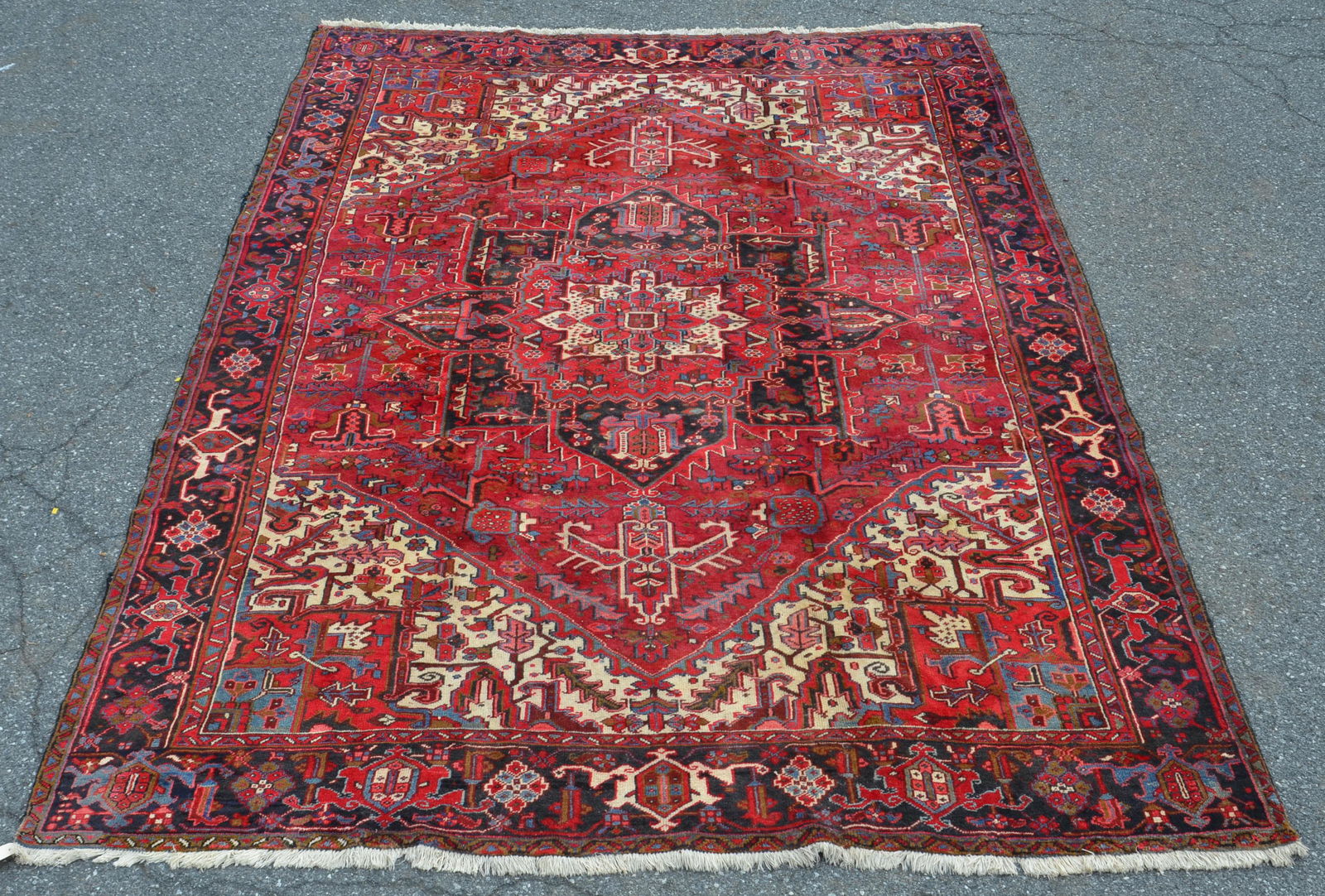 Vintage Geometric Pattern Oriental Room Size Rug. (1 of 12)