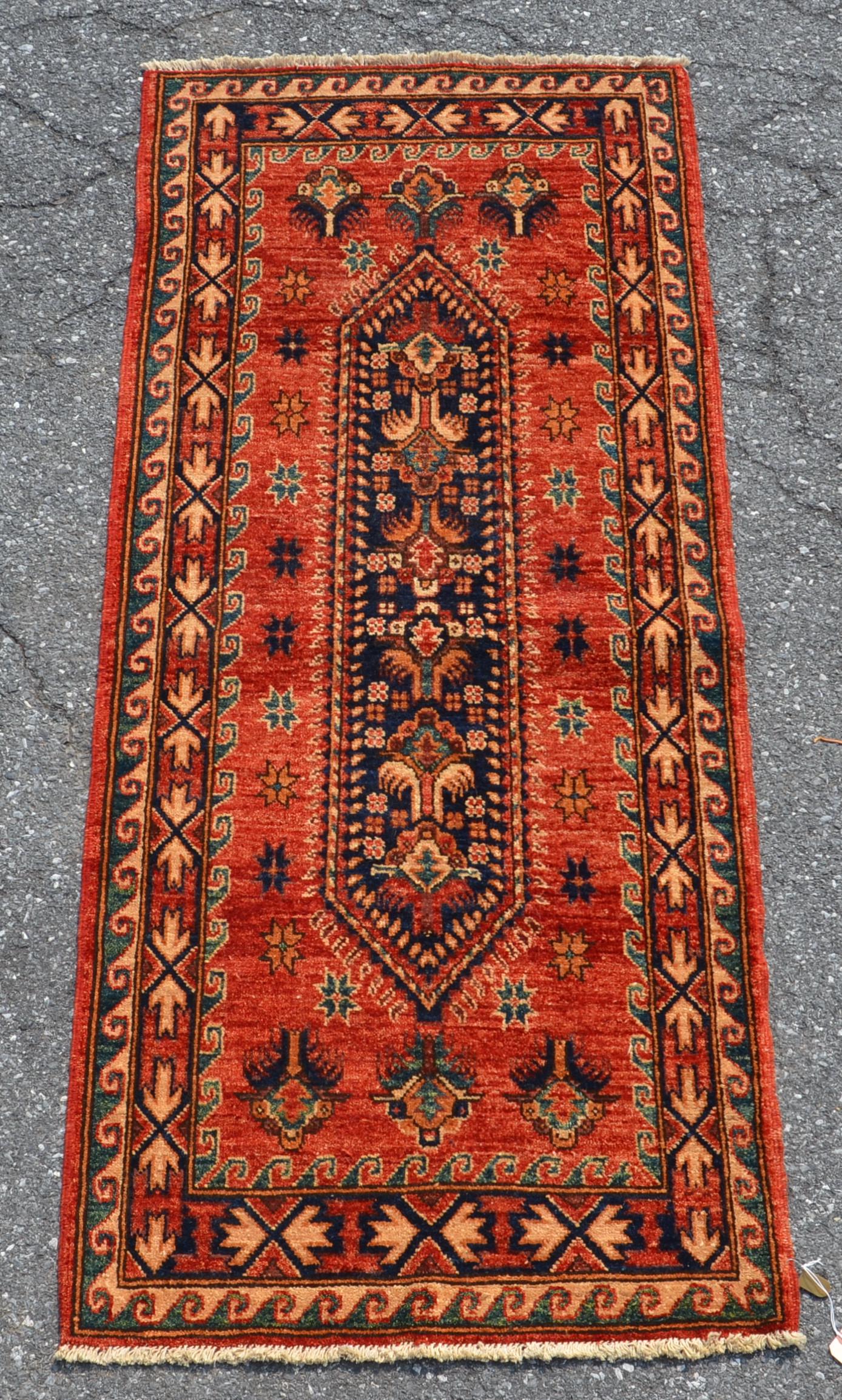 Vintage Oriental Floral/Geometric Pattern Runner. (1 of 6)