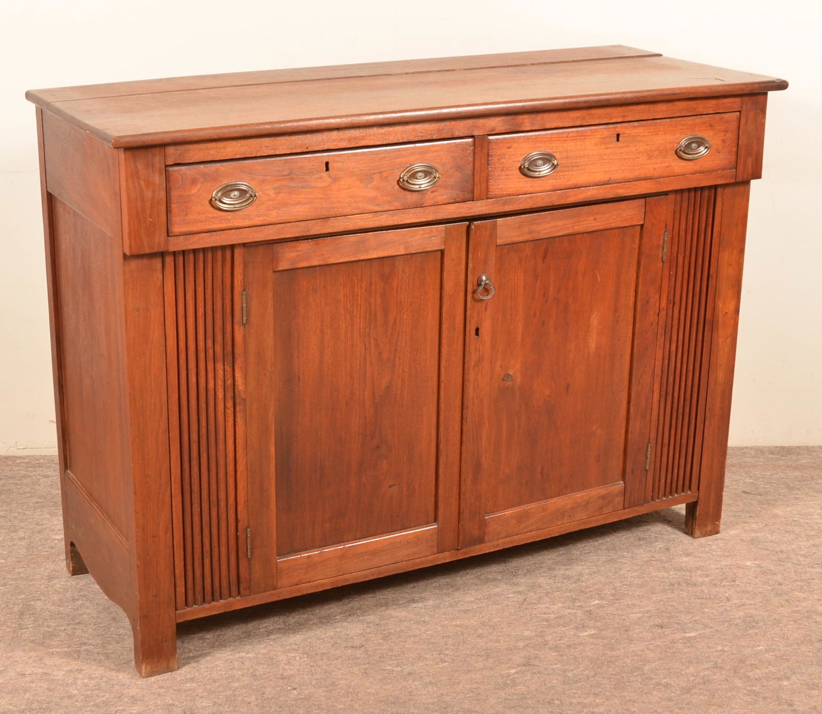 Federal Walnut Sideboard or Cupboard Base. (1 of 4)
