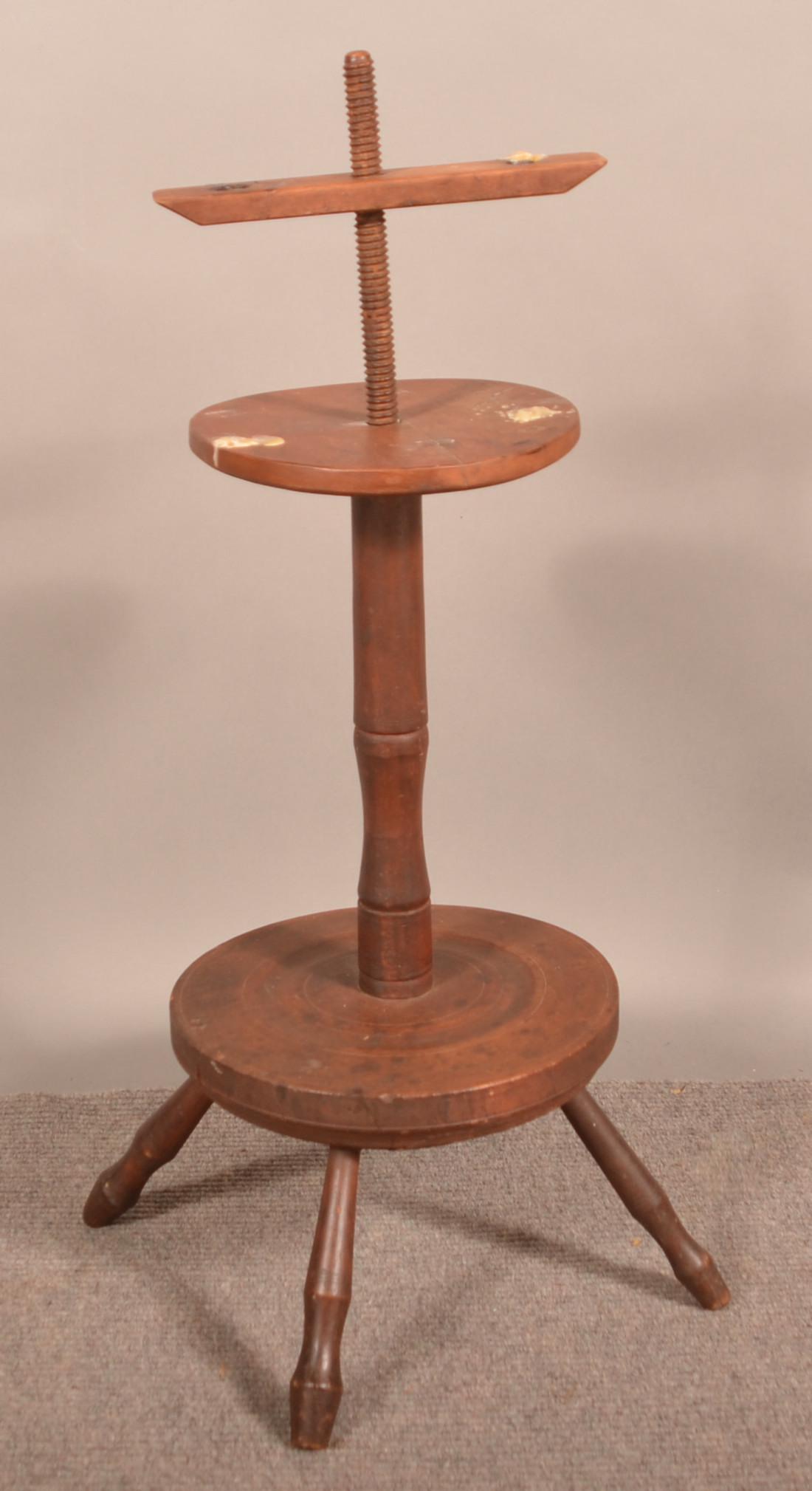 19th Century Mixed Wood Adjustable Candlestand. (1 of 3)