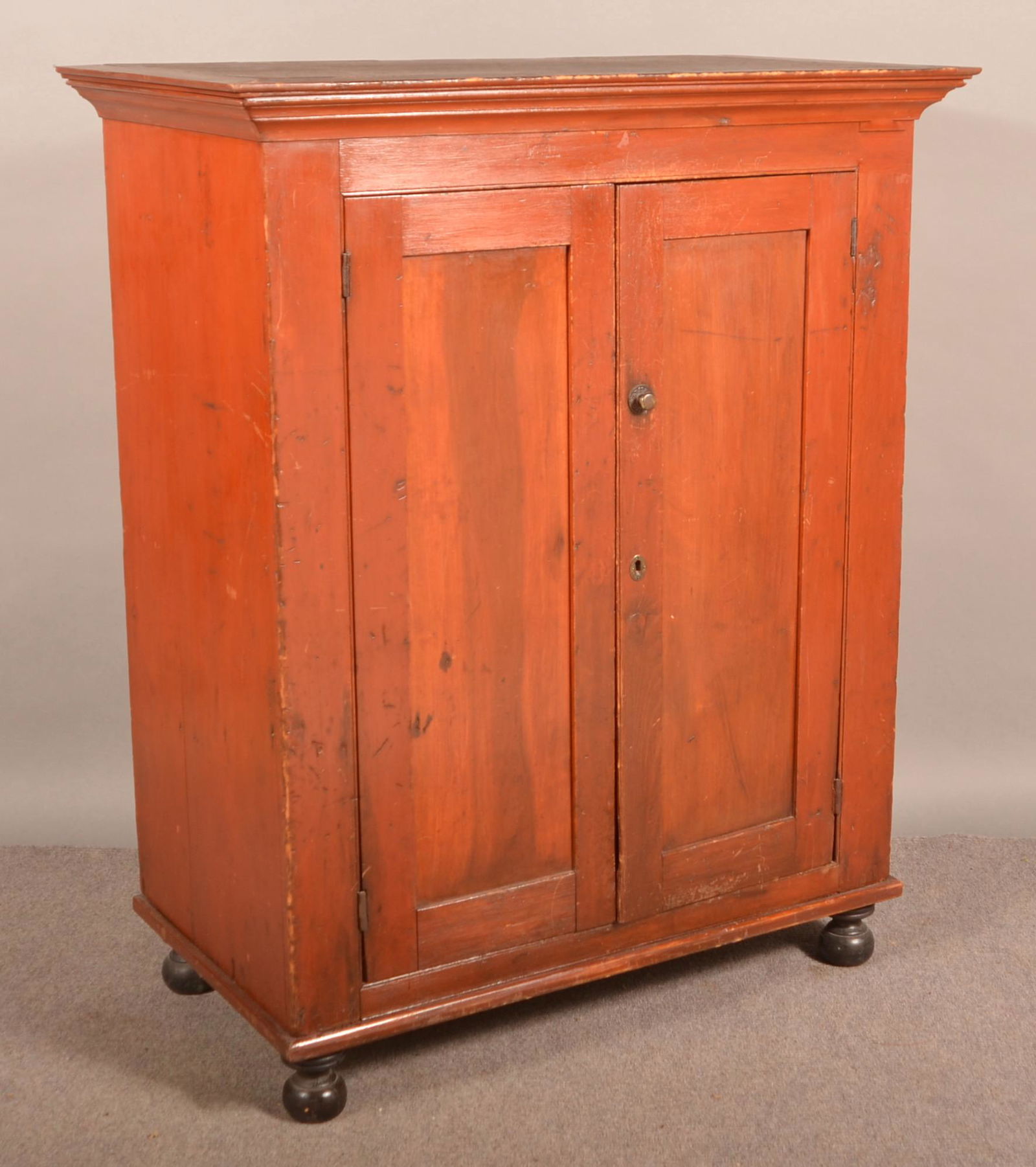 Pennsylvania Country Federal Softwood Milk Cupboard. (1 of 4)