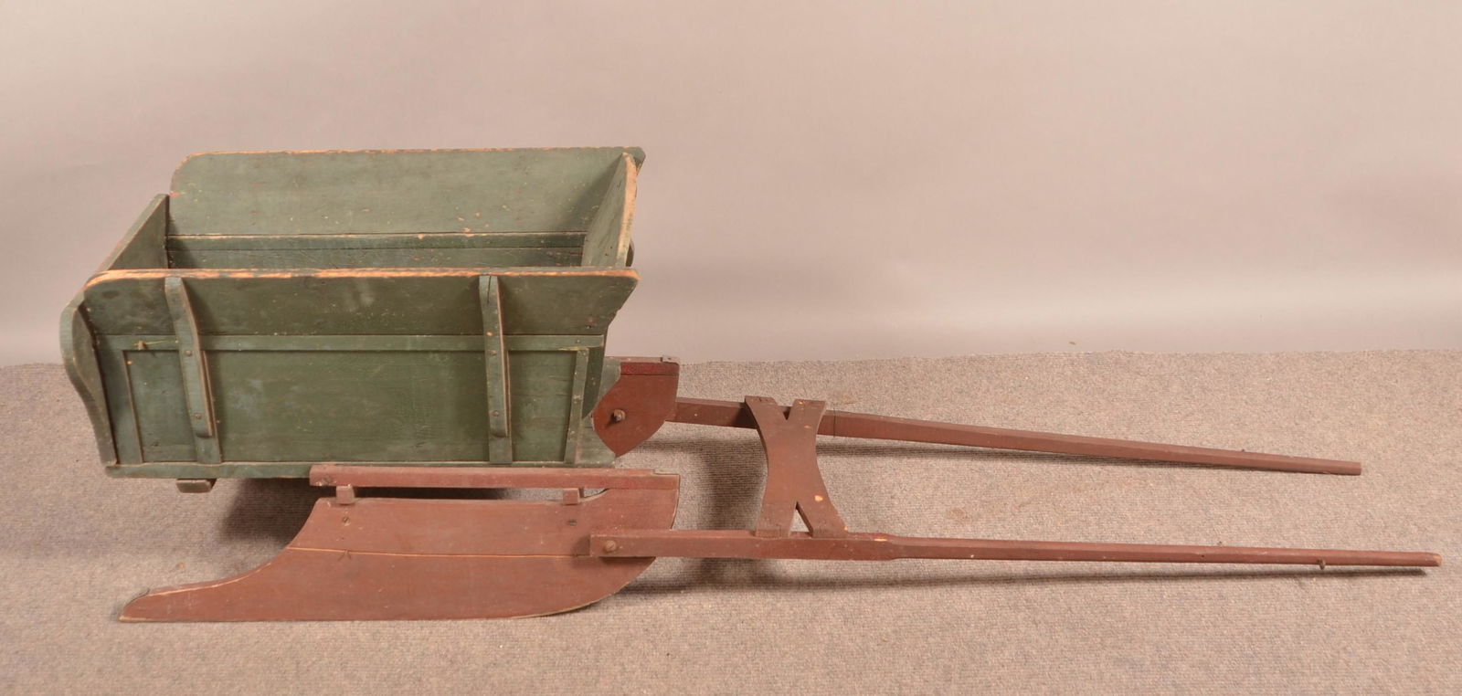 Painted Softwood Child's Sleigh. (1 of 5)